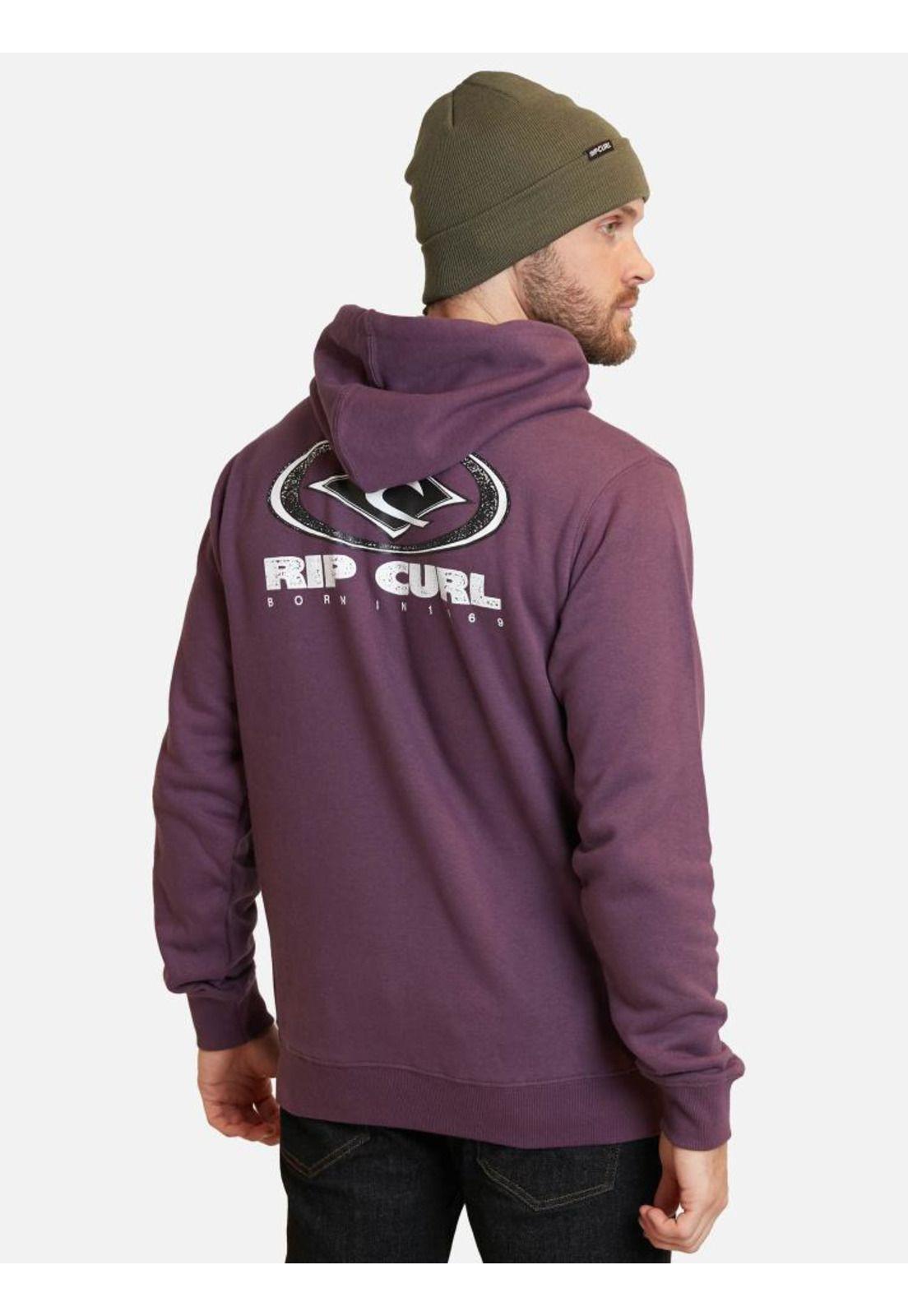 Poleron Bron Hoodie Burdeo Hombre Rip Curl-1