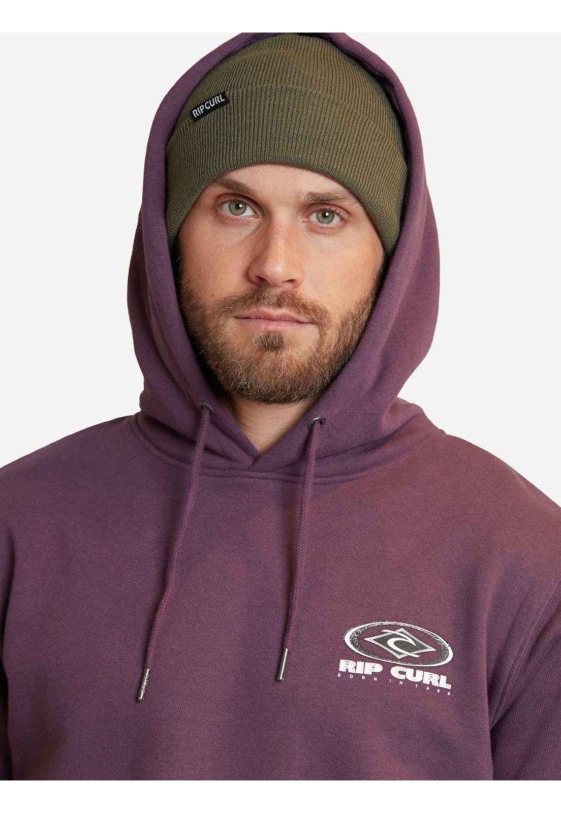 Poleron Bron Hoodie Burdeo Hombre Rip Curl-2