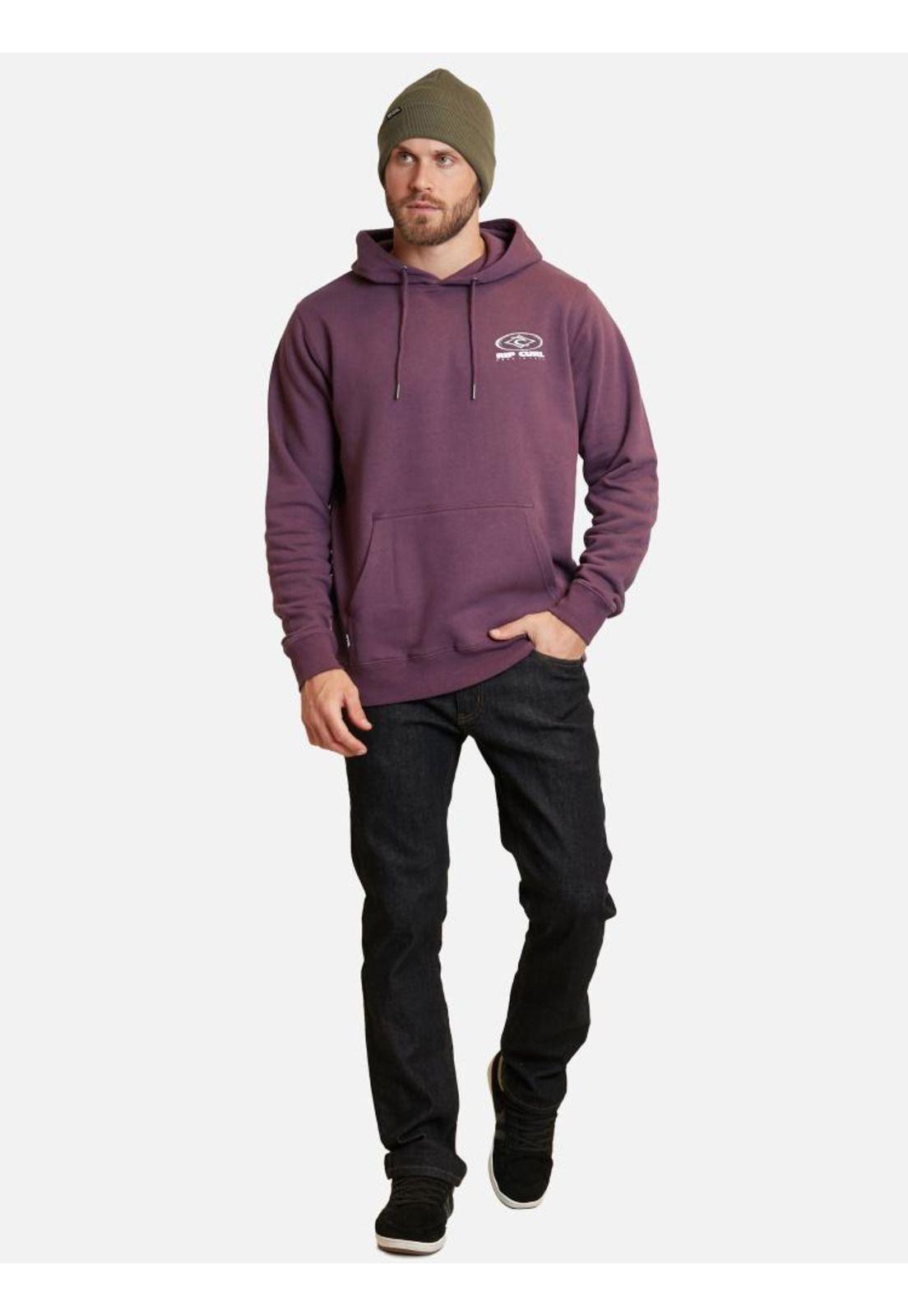 Poleron Bron Hoodie Burdeo Hombre Rip Curl-3