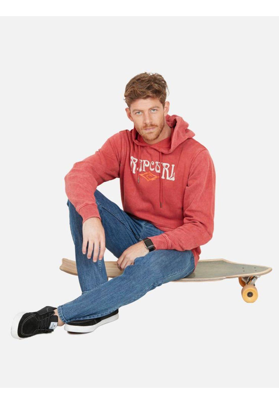 Poleron 69S RC HOODIE Hombre Rojo Rip Curl-4