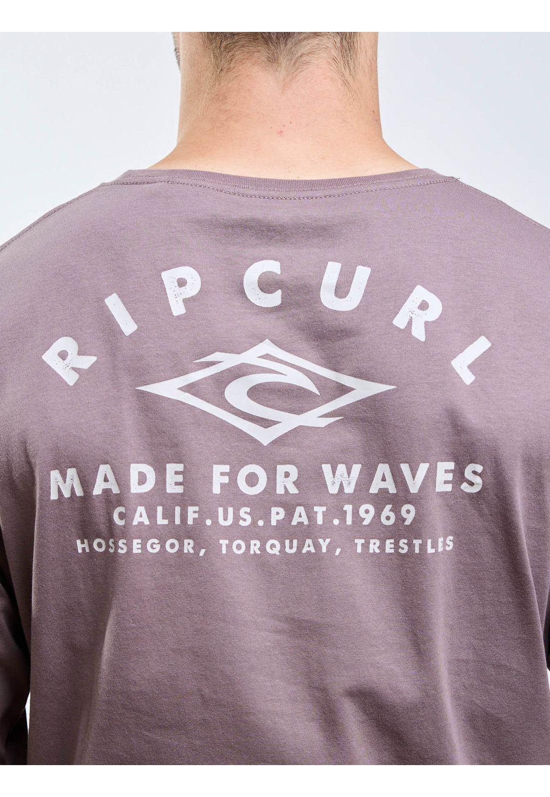 Polera ML Blueway Café Hombre Rip Curl-3