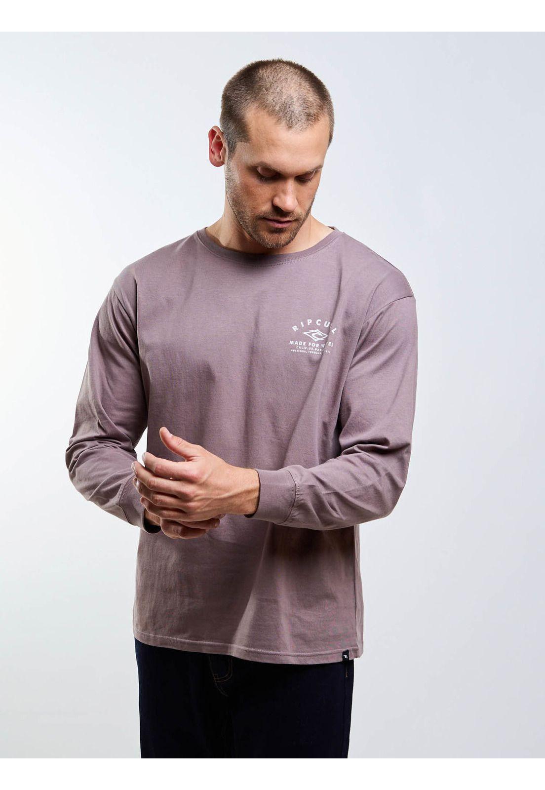 Polera ML Blueway Café Hombre Rip Curl-4