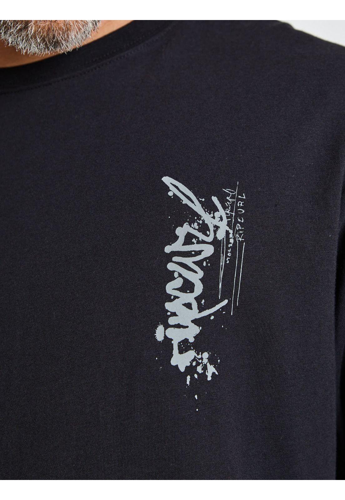 Polera ML Journey Negro Hombre Rip Curl-6