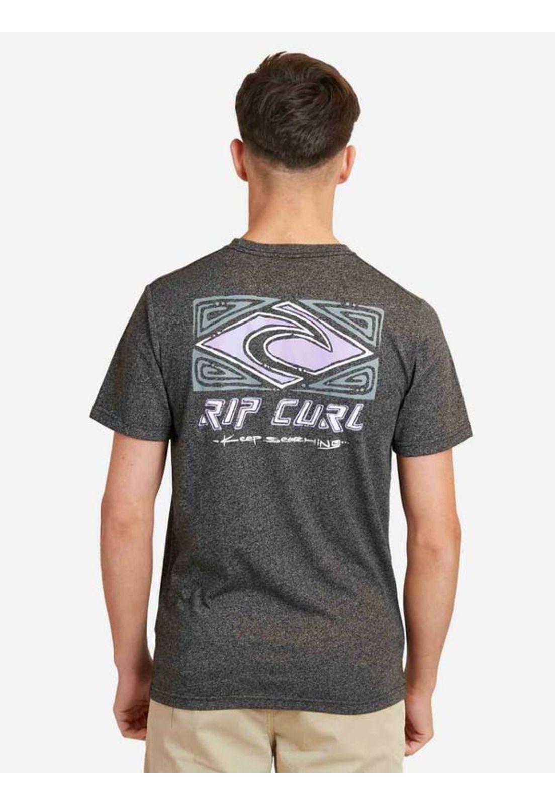 Polera M/C Basica Negro Juvenil Hombre Ripcurl-1