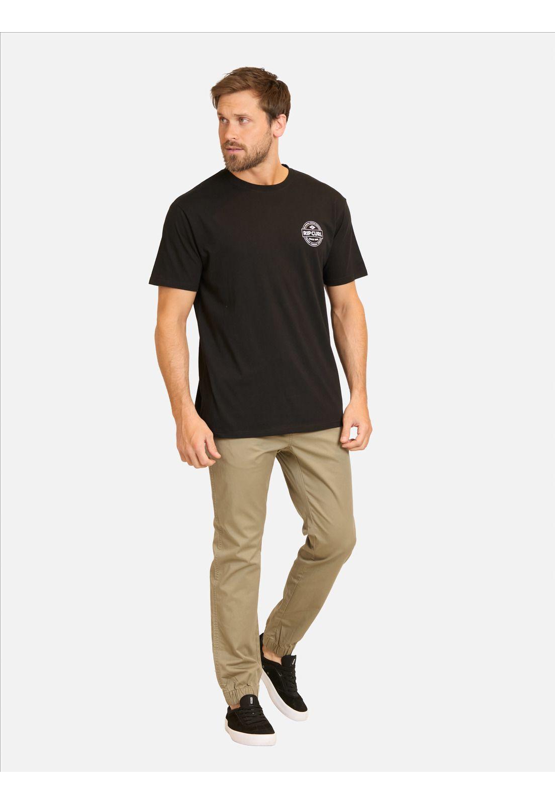 Polera MC Crest Negro Hombre Rip Curl-3