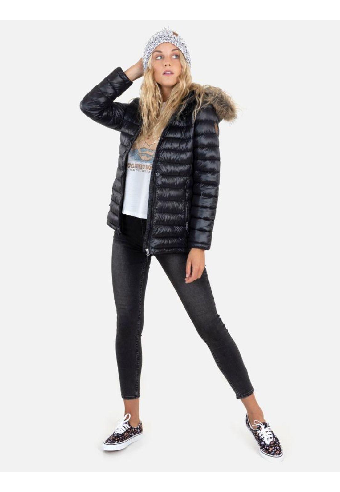 Parka Mujer SHORT ESKIMAL Negro Rip Curl-3