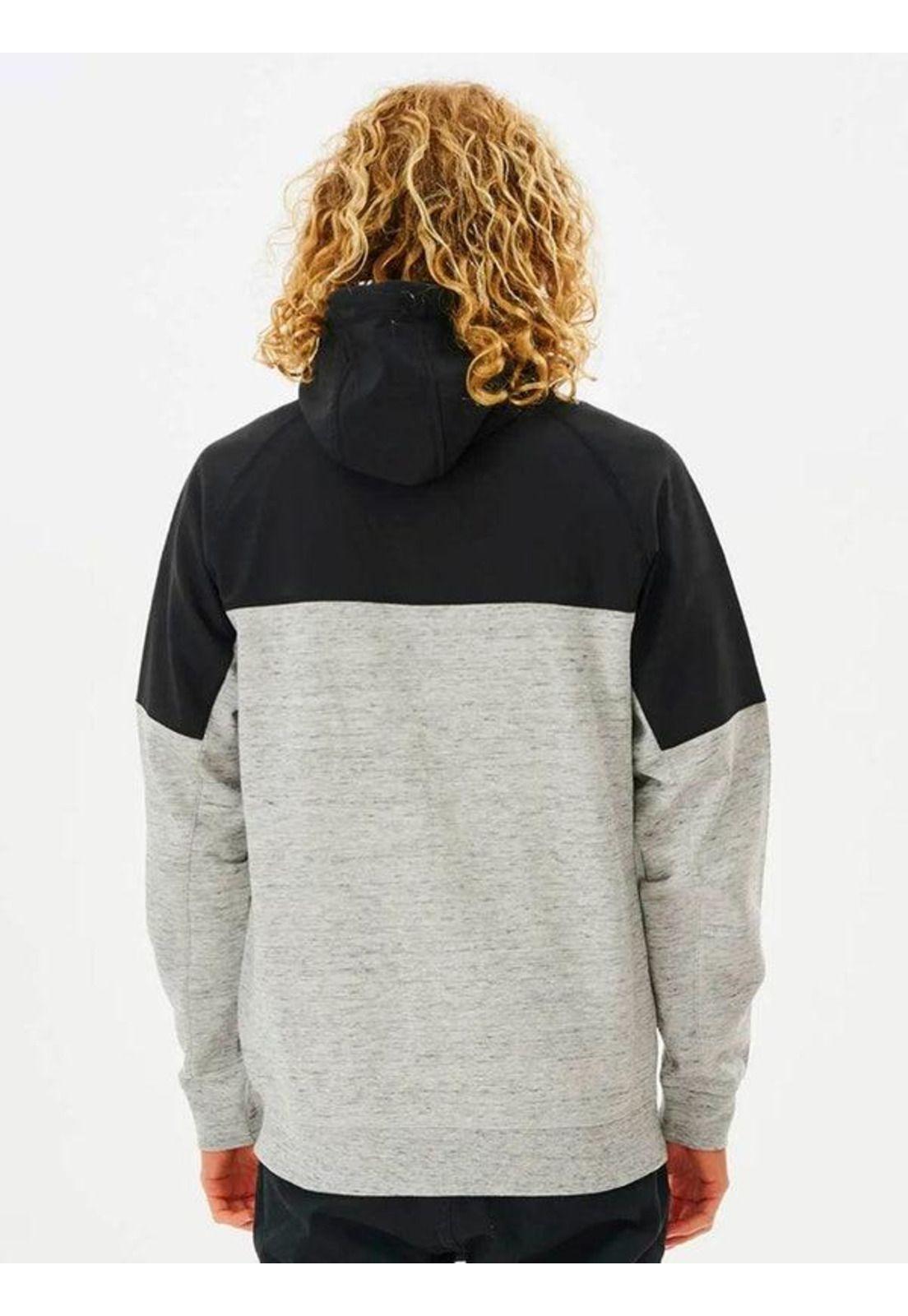 Poleron ANTI SERIES VIRAL ZIP THRU Hombre Gris Rip Curl-1