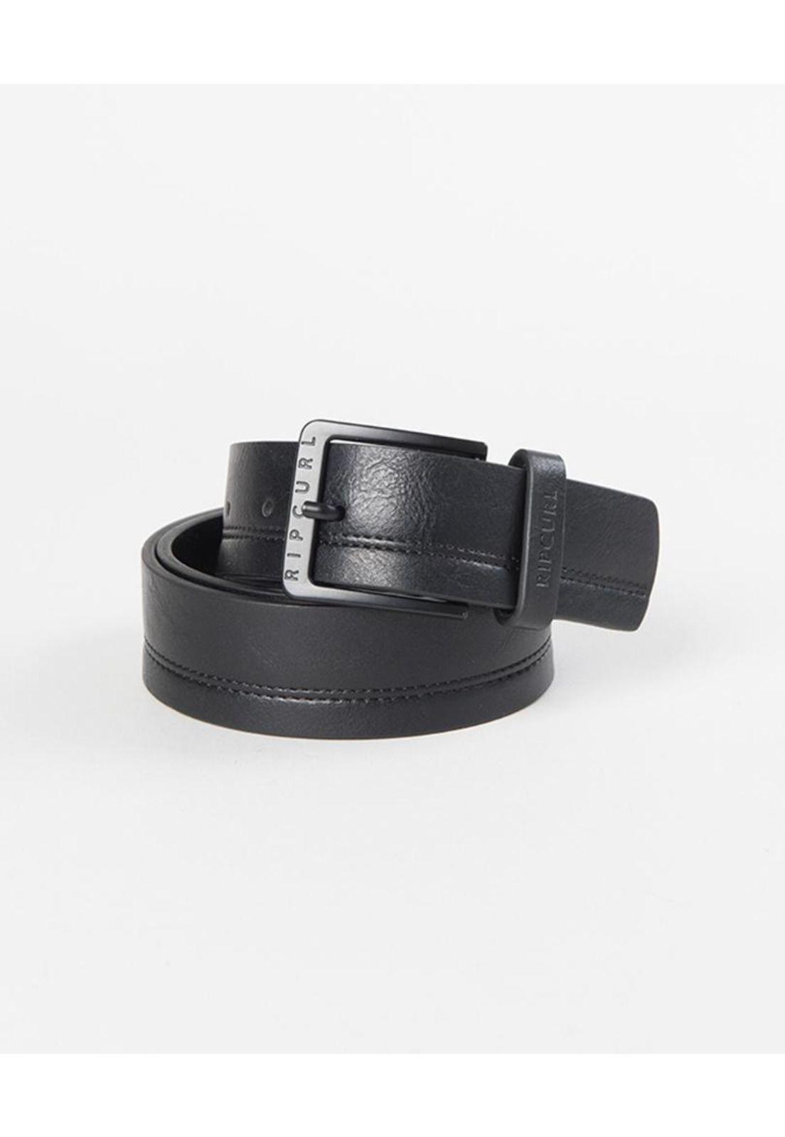 Cinturon DOUBLE STITCH PU BELT Hombre Negro Rip Curl-0