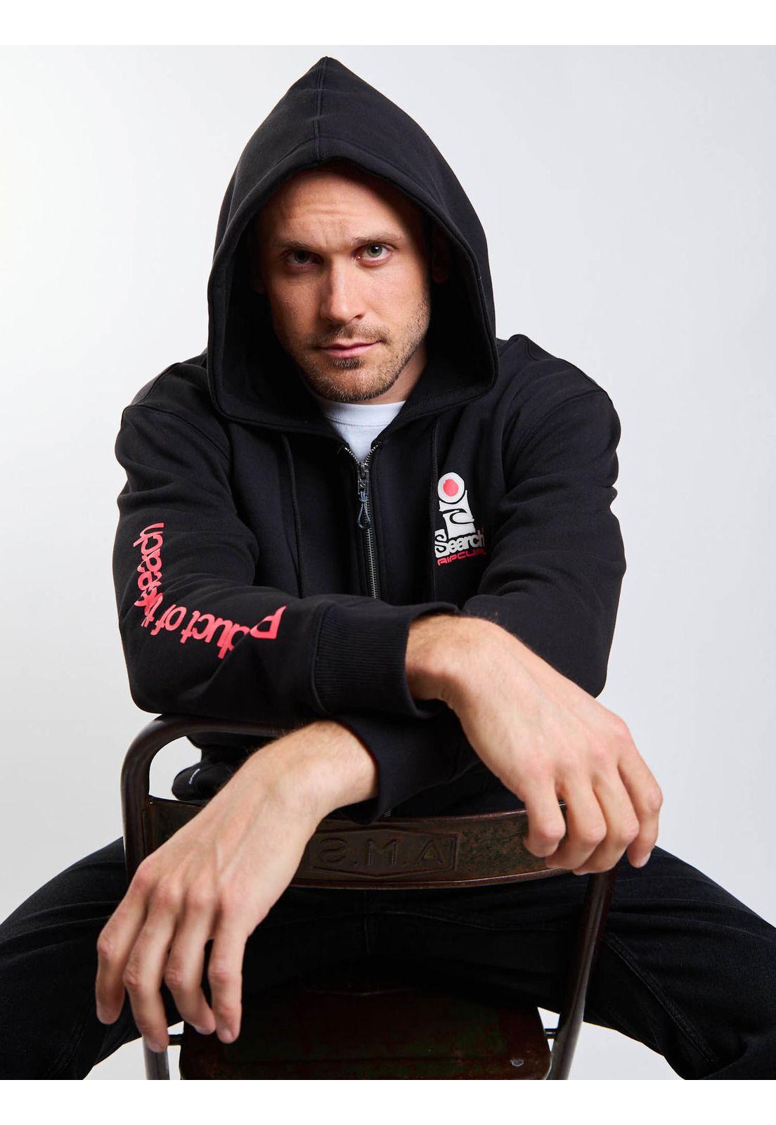 Poleron FZ Albatros Negro Hombre Rip Curl-5