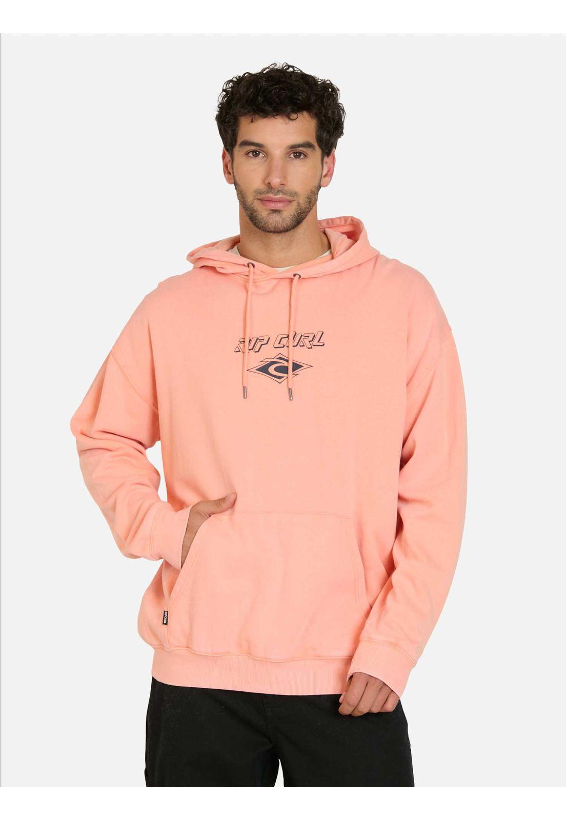Poleron Canguro Fadeout Essential Naranja Hombre Rip Curl-0