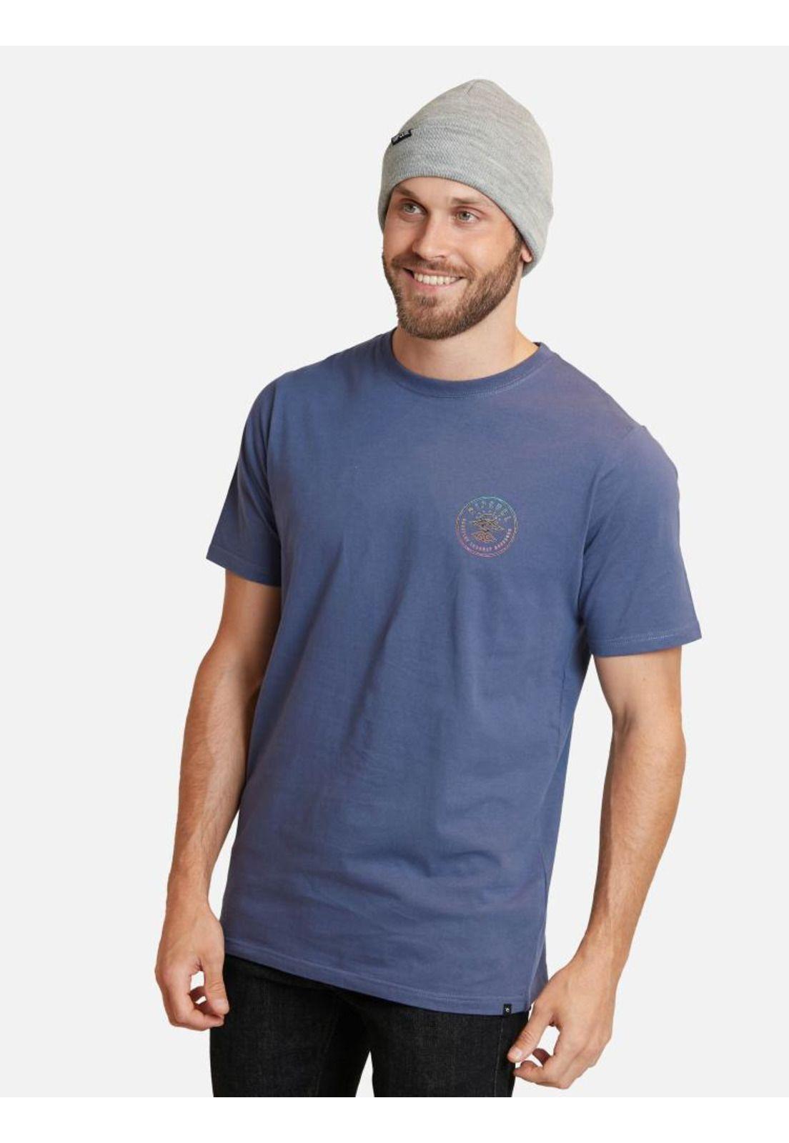 Polera Made For The Search Tee Celeste Hombre Rip Curl-0