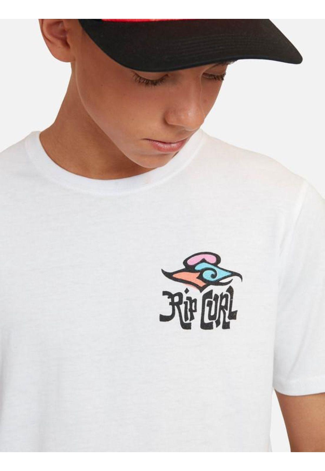Polera M/C Basica Blanco Juvenil Hombre Ripcurl-2
