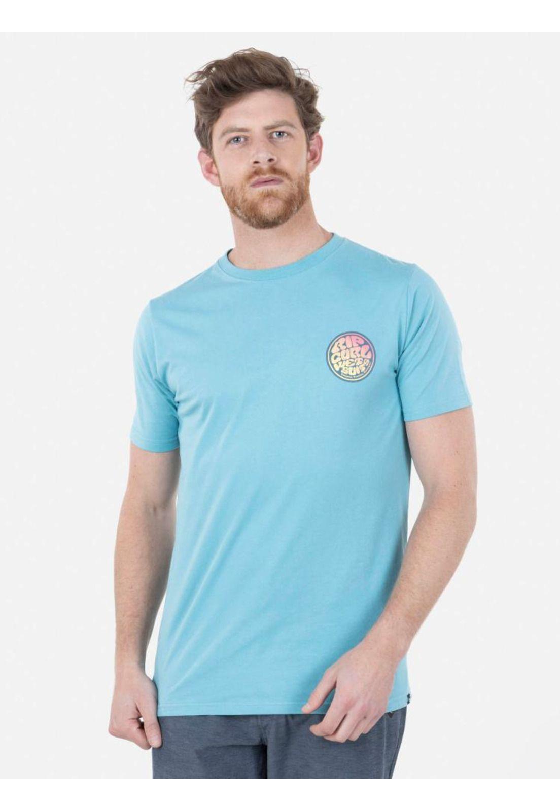 Polera DESTROY WETSUIT SS TEE Hombre Celeste Rip Curl-0