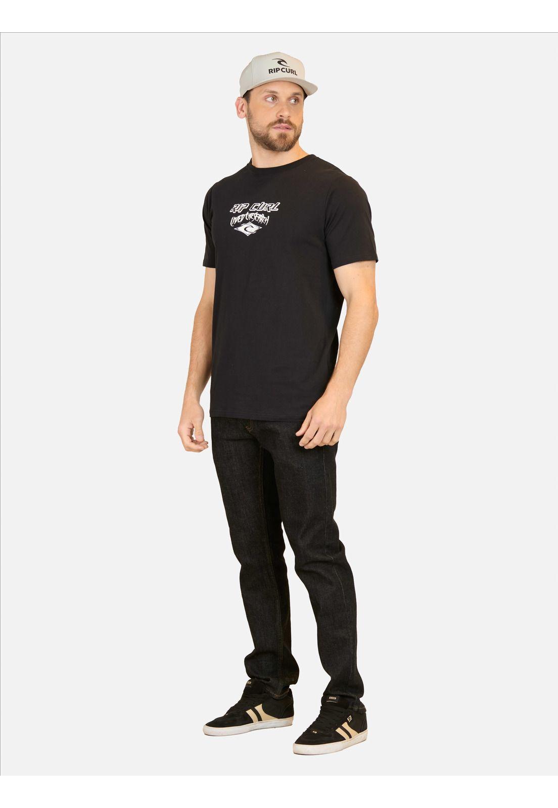 Polera MC Lived the search Negro Hombre Rip Curl-3