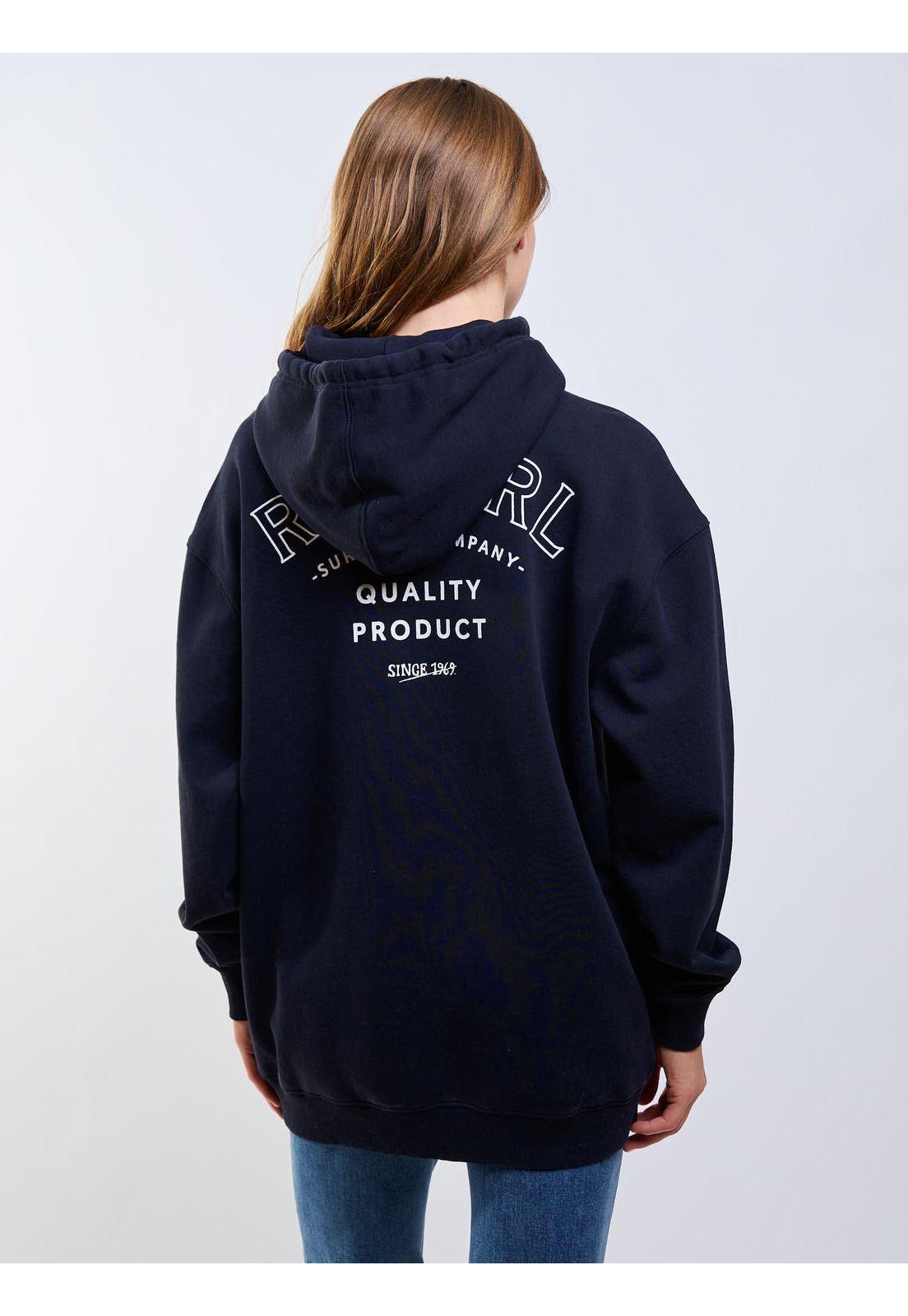 Poleron Canguro Solar Negro Mujer Rip Curl-1