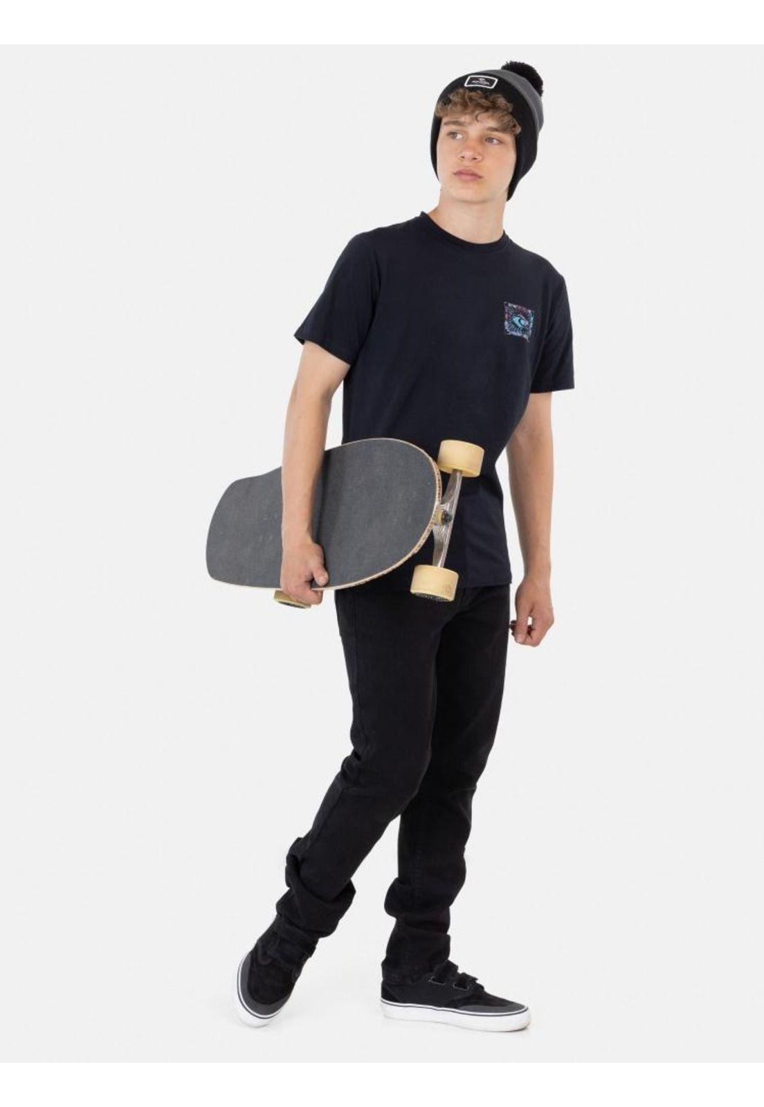 Polera Branding Babapt Ss Tee Negro Infantil Rip Curl-3