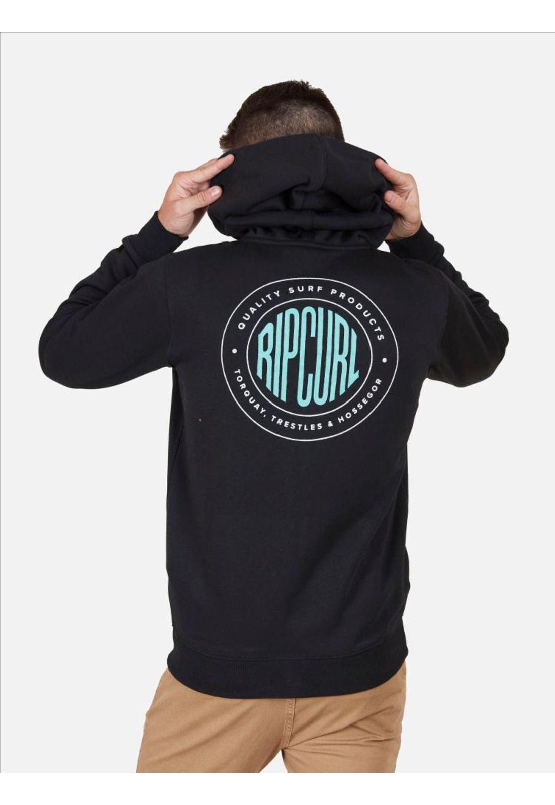 Poleron ROUND RC Negro Hombre Rip Curl-1