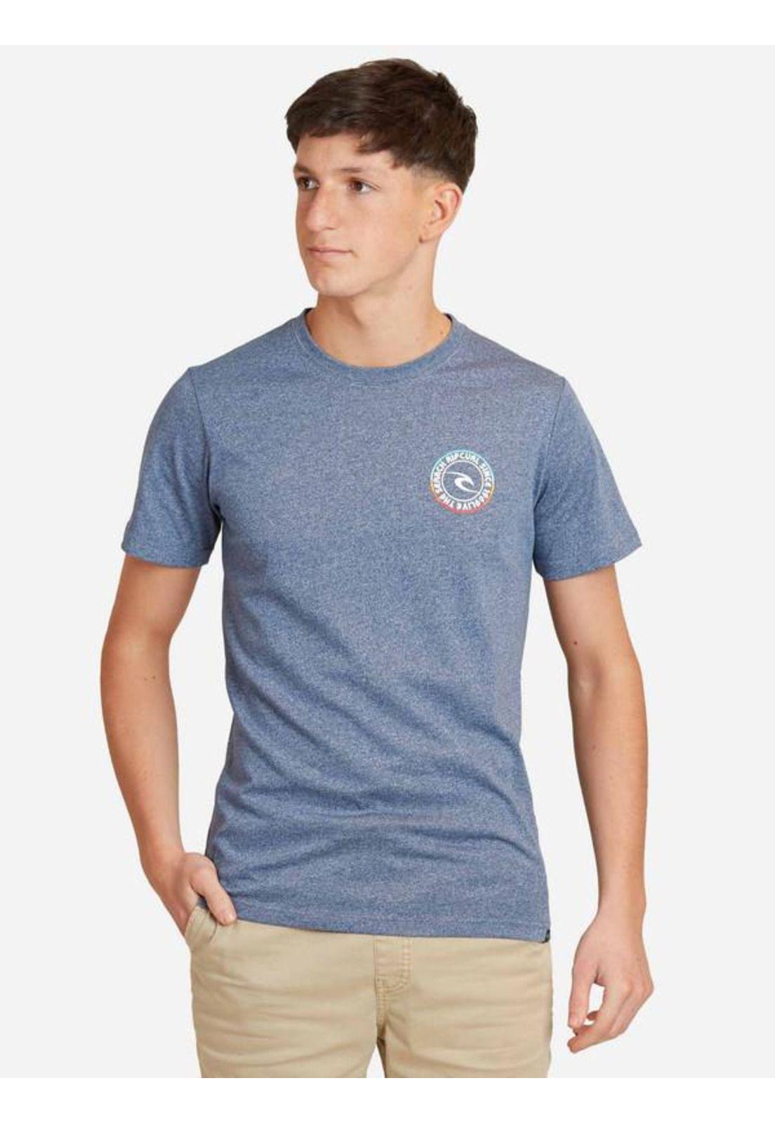 Polera M/C Basica Turquesa Juvenil Hombre Ripcurl-0