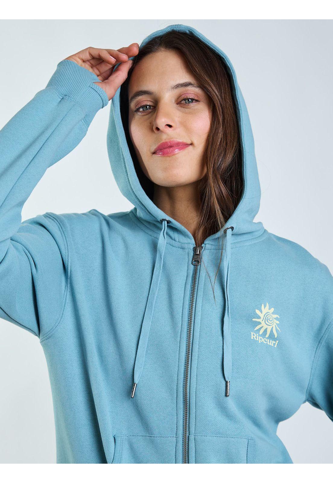 Poleron FZ Niebla Verde Mujer Rip Curl-5