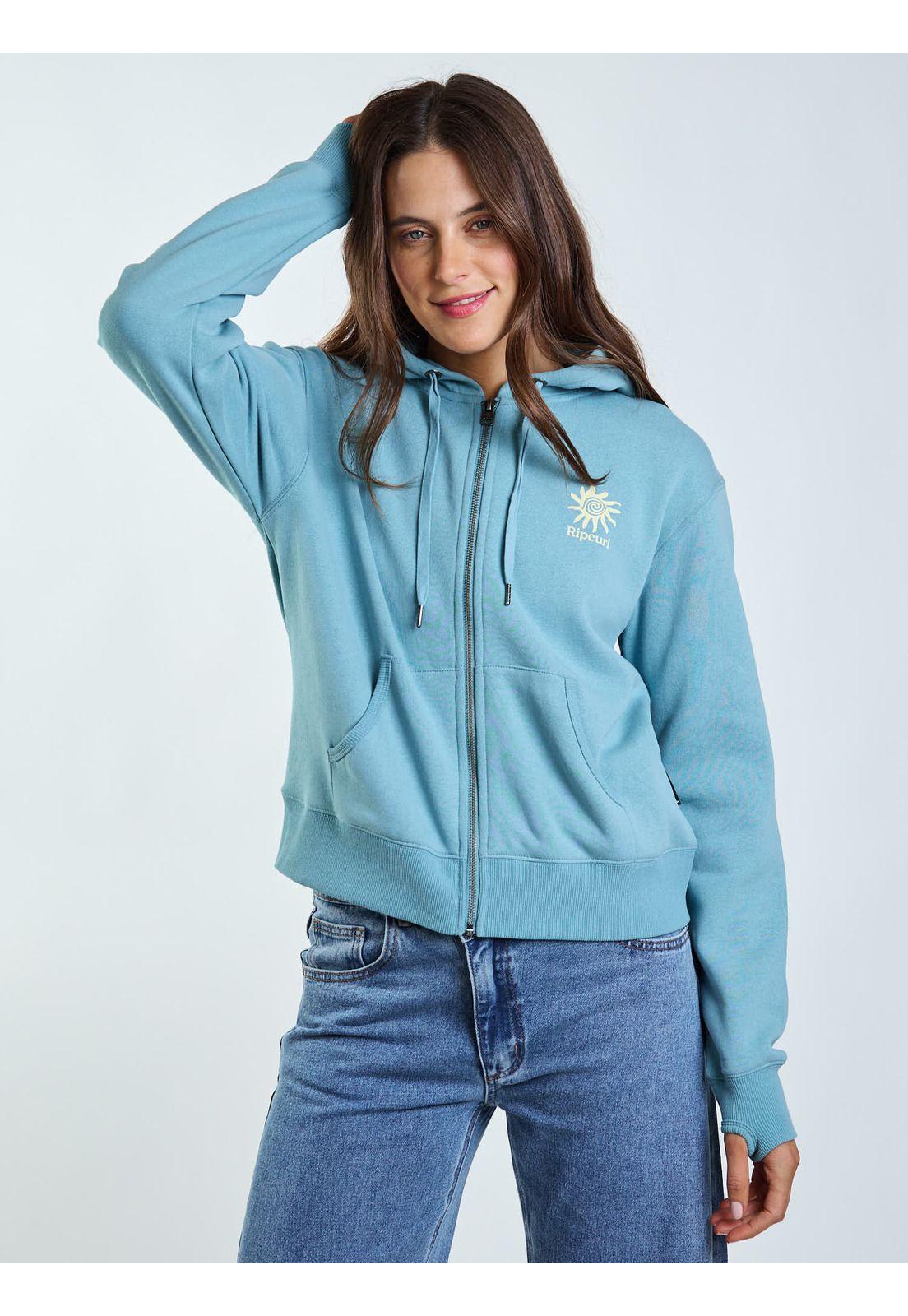 Poleron FZ Niebla Verde Mujer Rip Curl-6