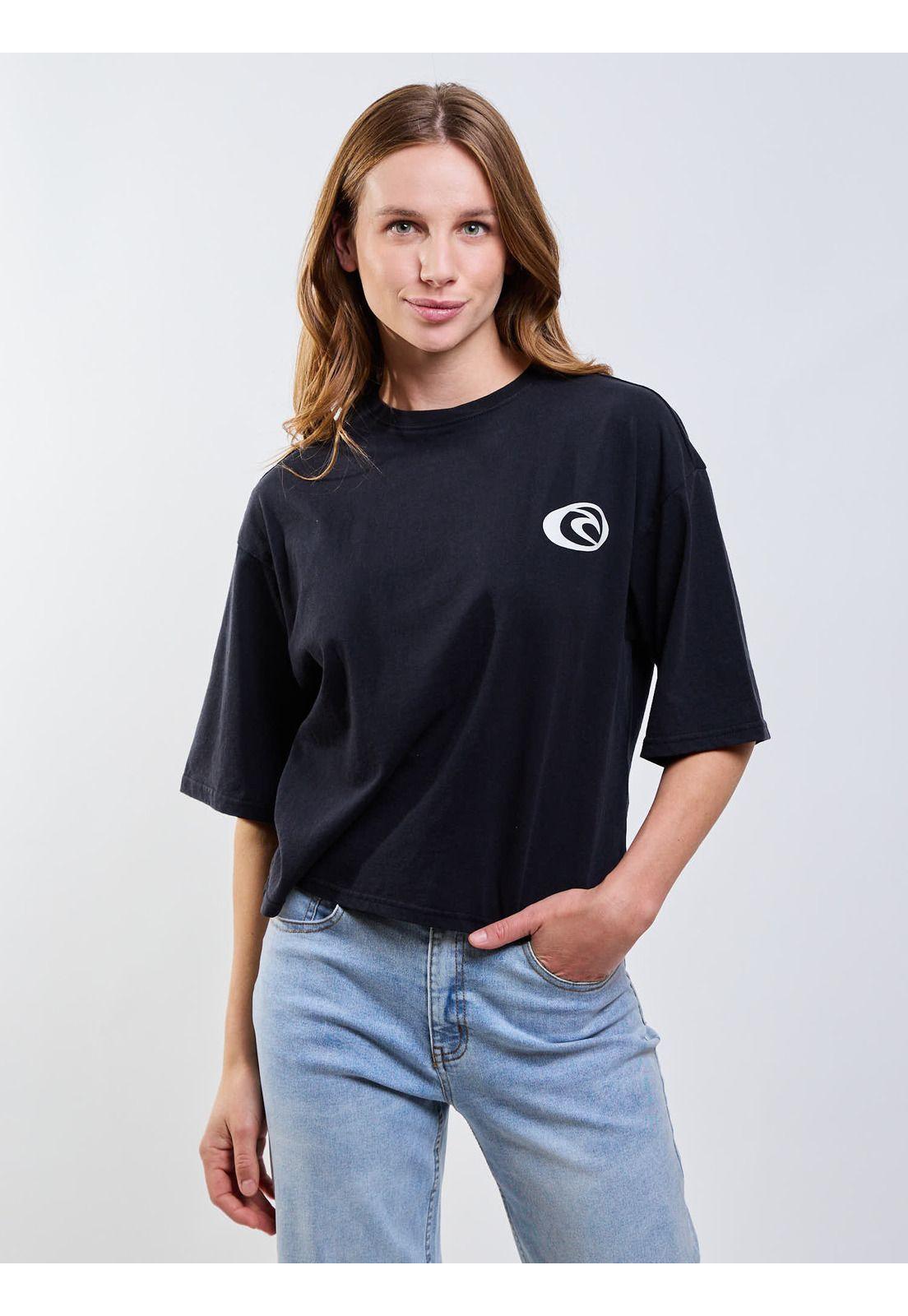 Polera MC Brisa Negro Mujer Rip Curl-0