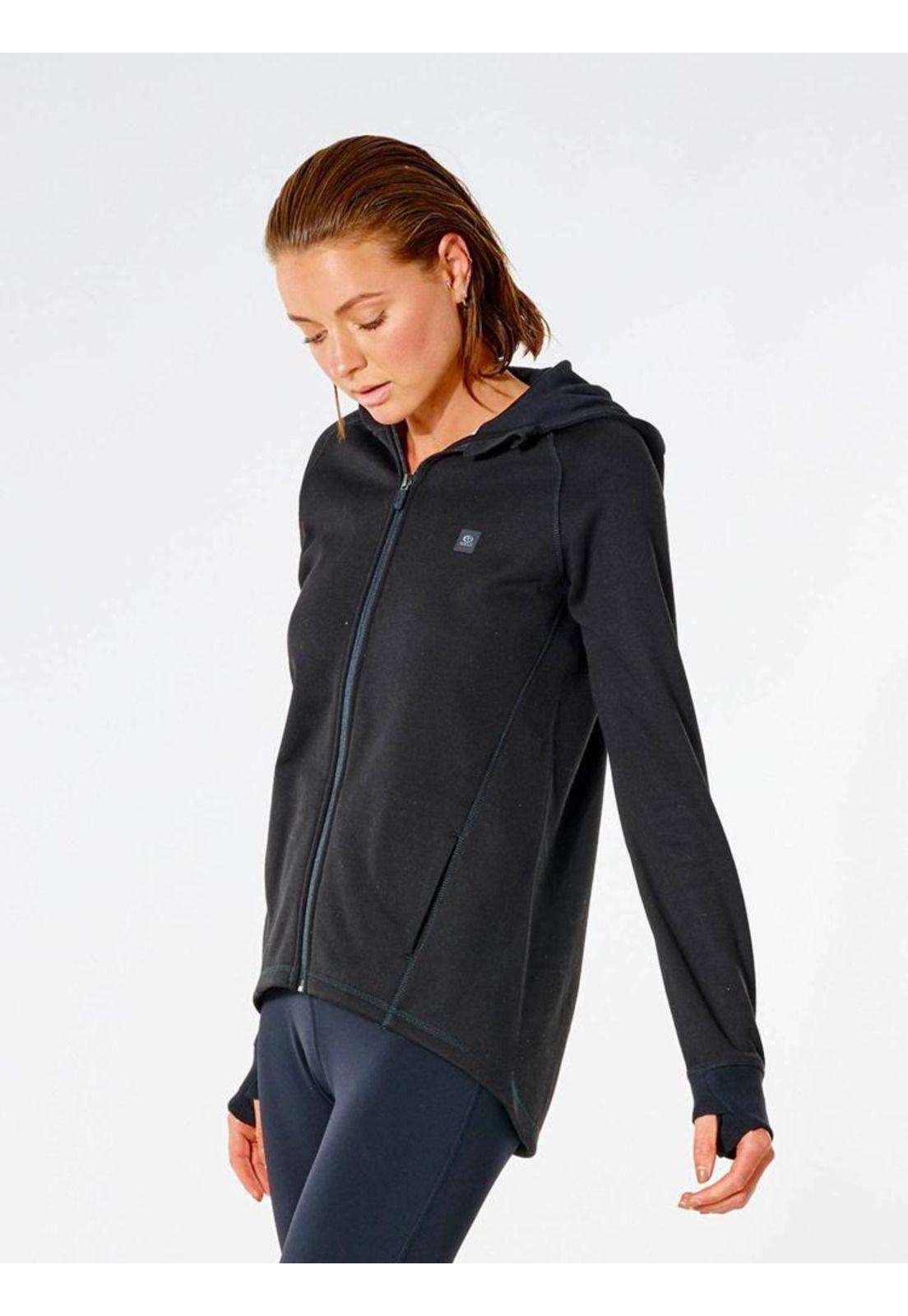 Poleron ANTI-SERIES SOFT TECH FLEECE Mujer Negro Rip Curl-2