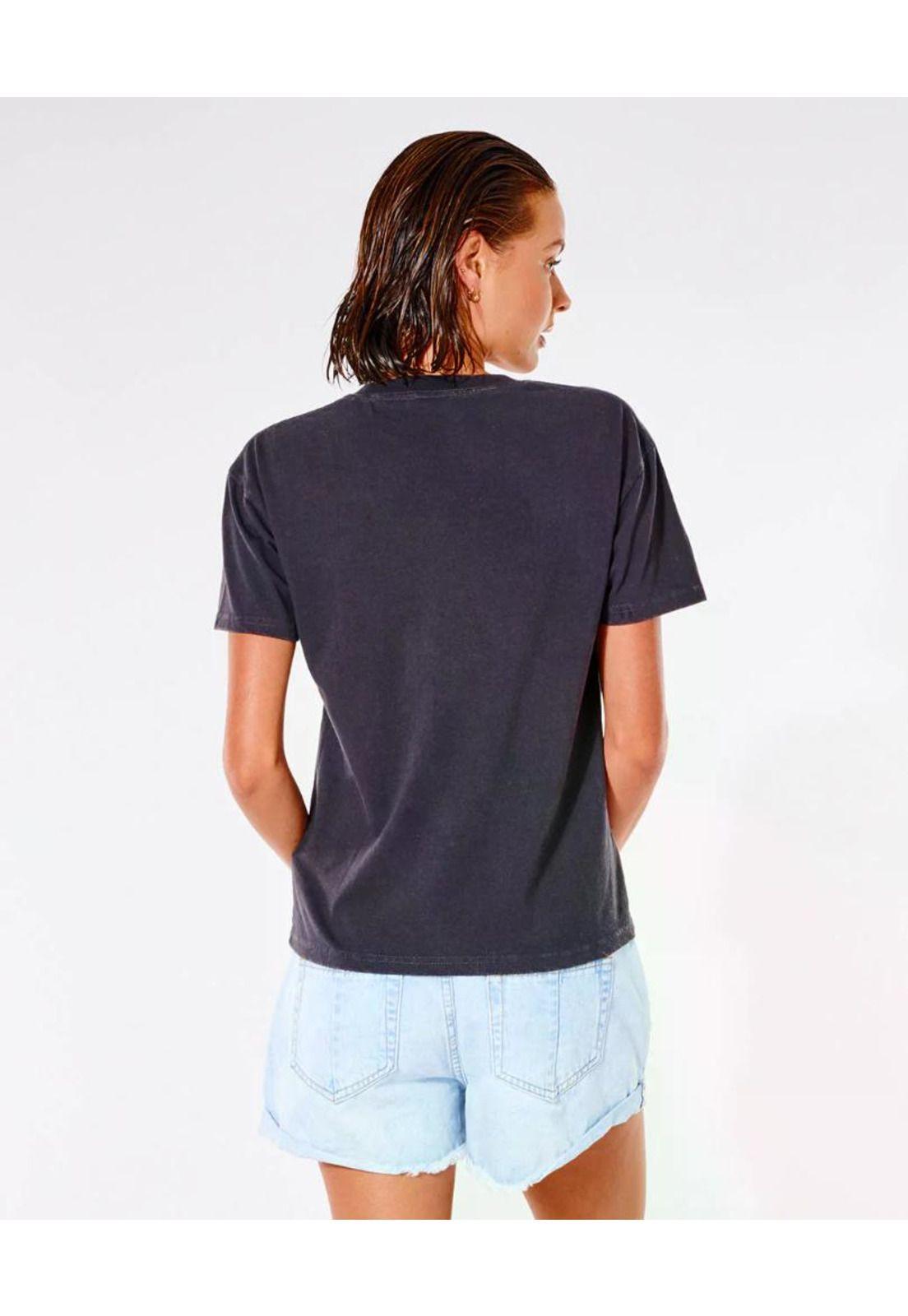 Polera BELLS RELAXED TEE Mujer Negro Rip Curl-1