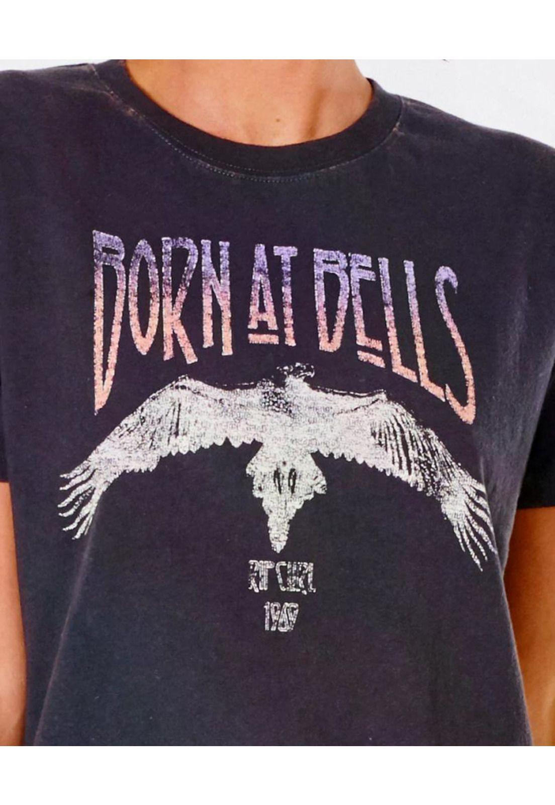 Polera BELLS RELAXED TEE Mujer Negro Rip Curl-3