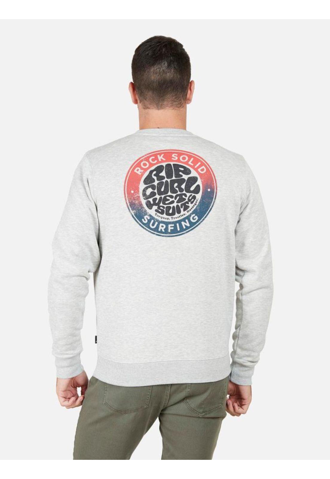 Poleron CR Cracked Circule Hombre Gris Rip Curl-1
