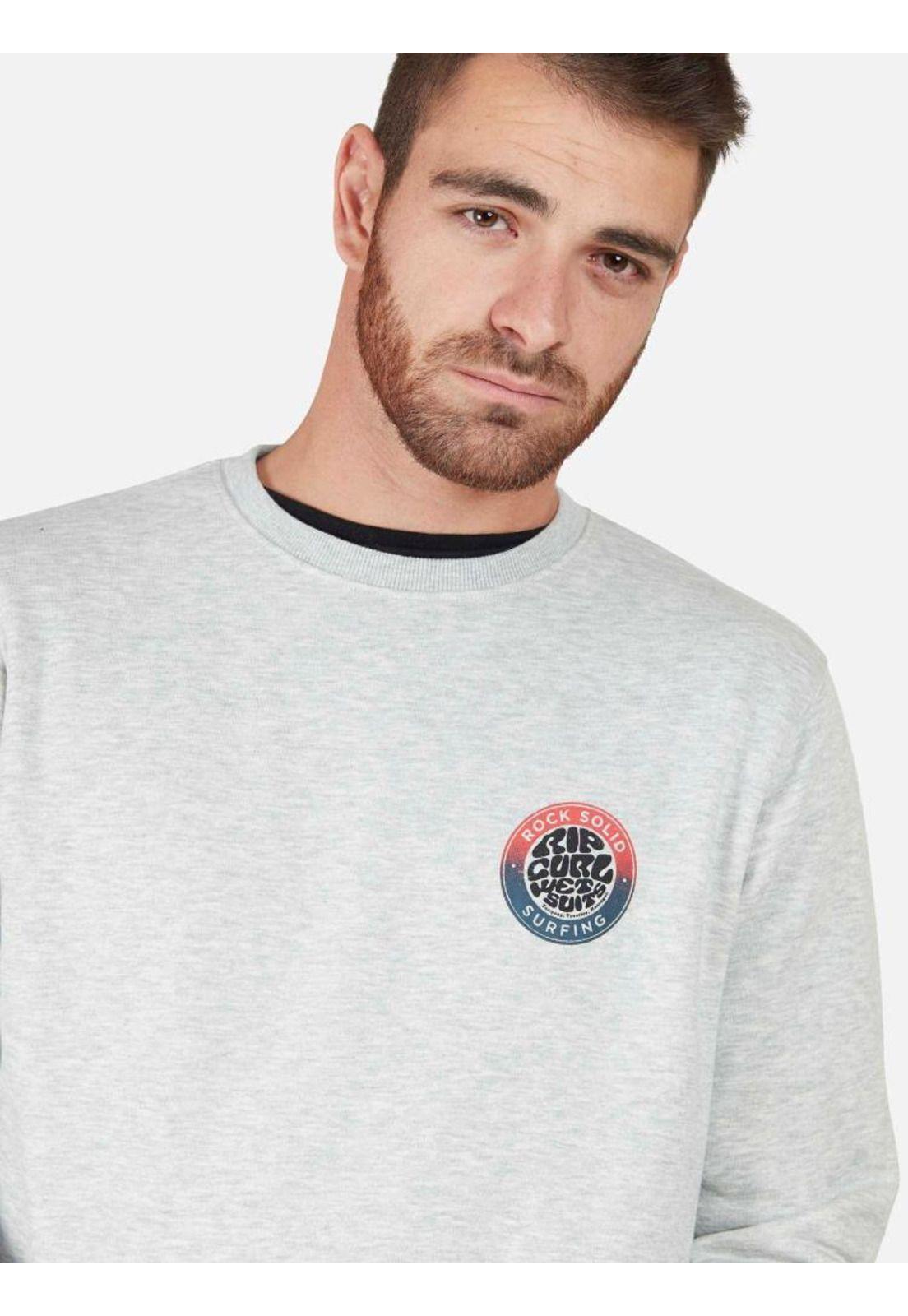 Poleron CR Cracked Circule Hombre Gris Rip Curl-4