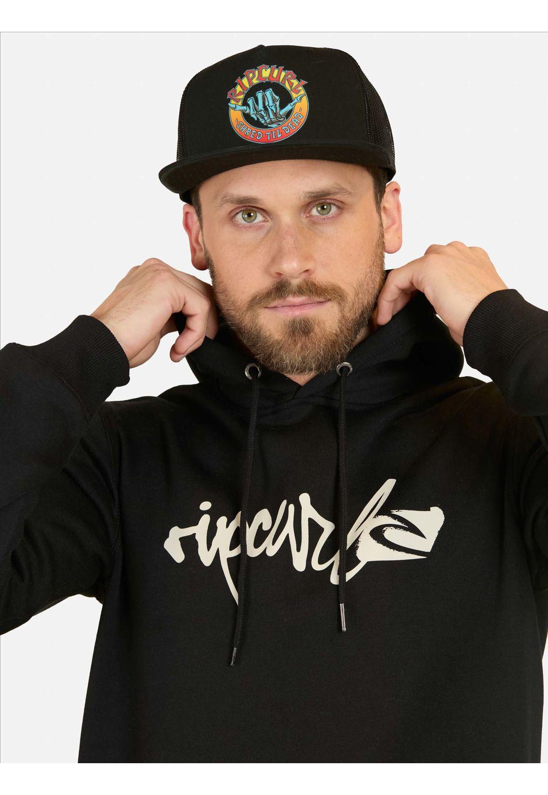 Poleron Canguro Rip Curl Scrip Hoodie Negro Hombre Rip Curl-2