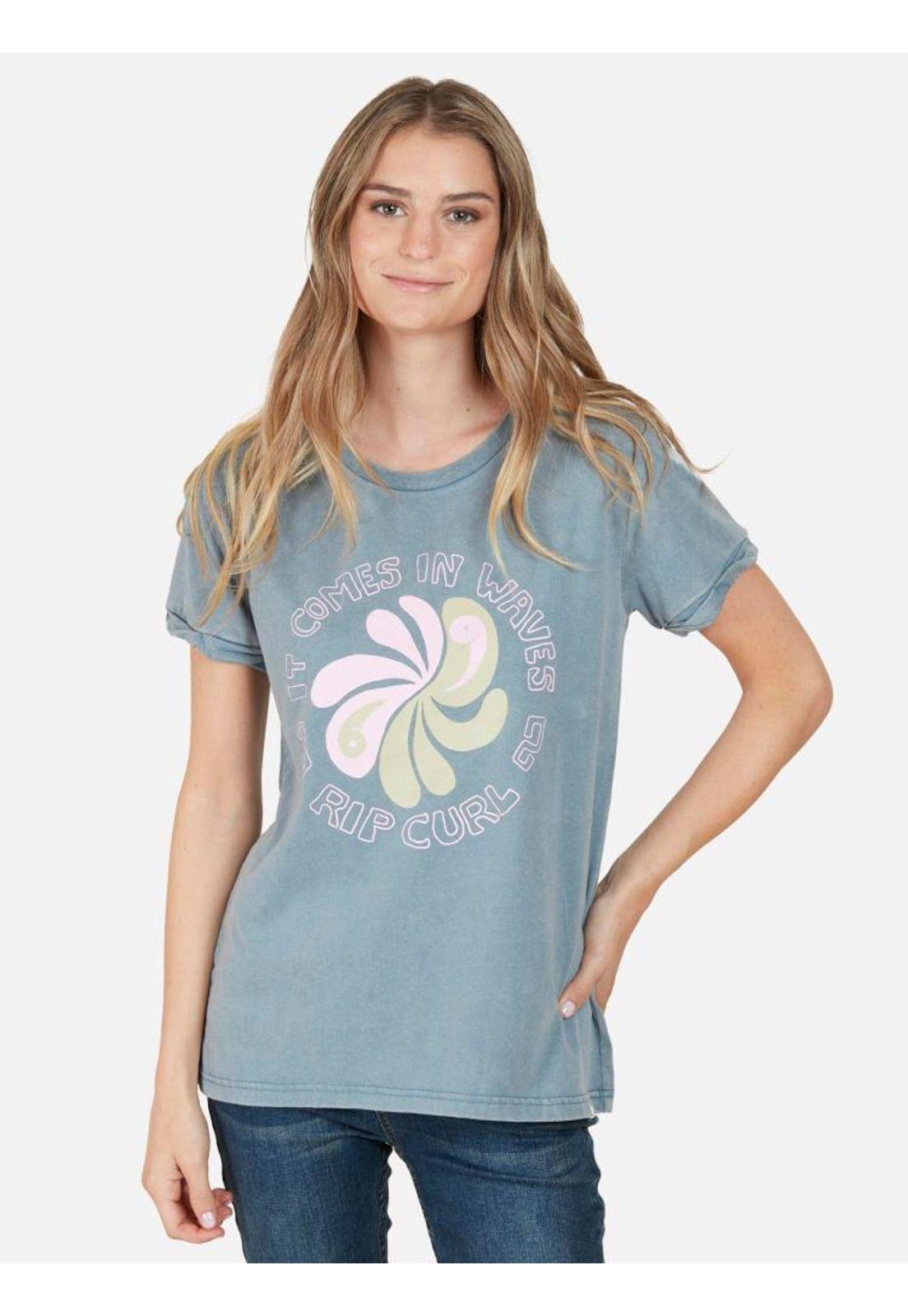 Polera 6P283-WI22 Mujer Celeste Rip Curl-0