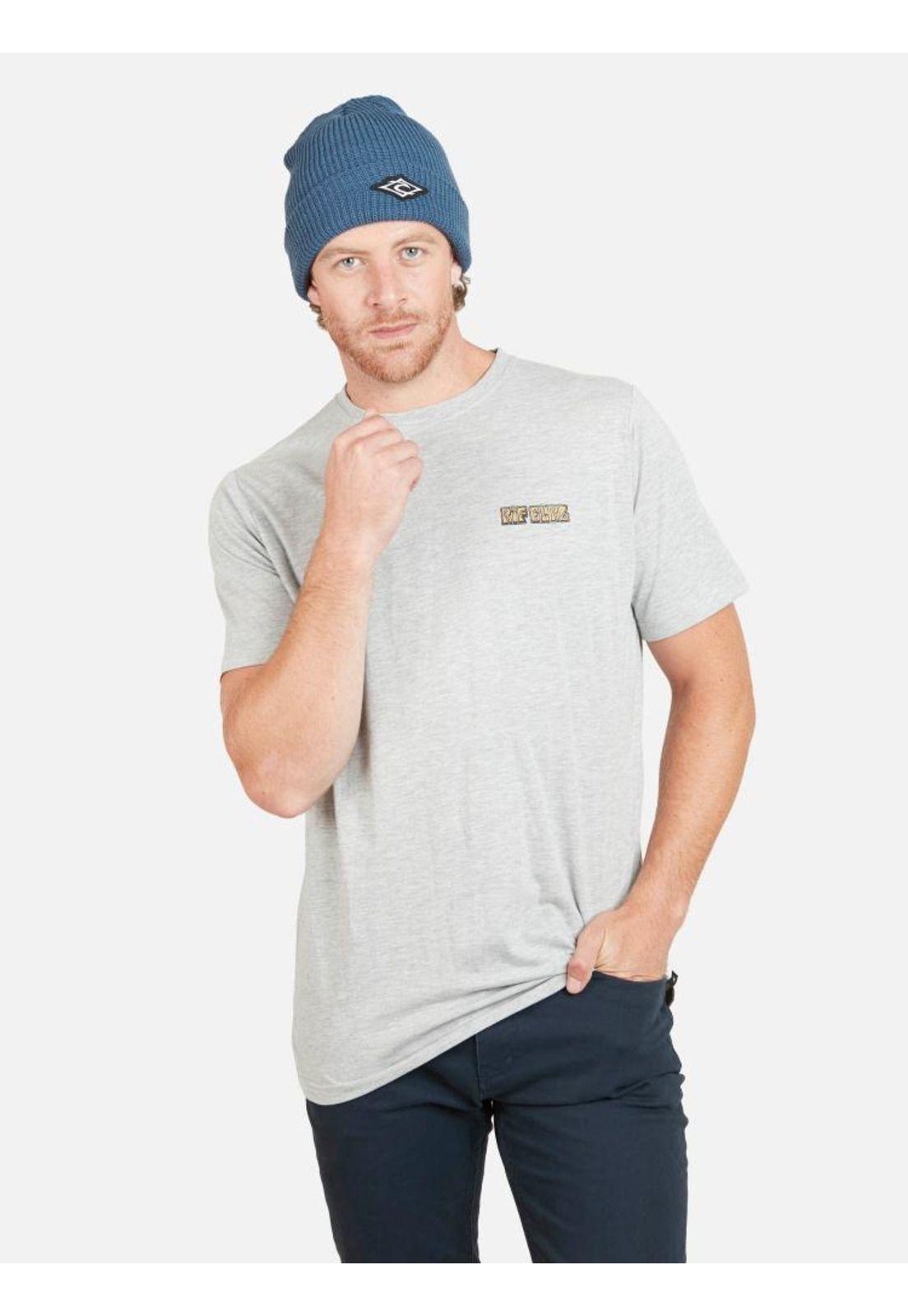Polera RIP CURL PALM Hombre Gris Mezcla Rip Curl-0