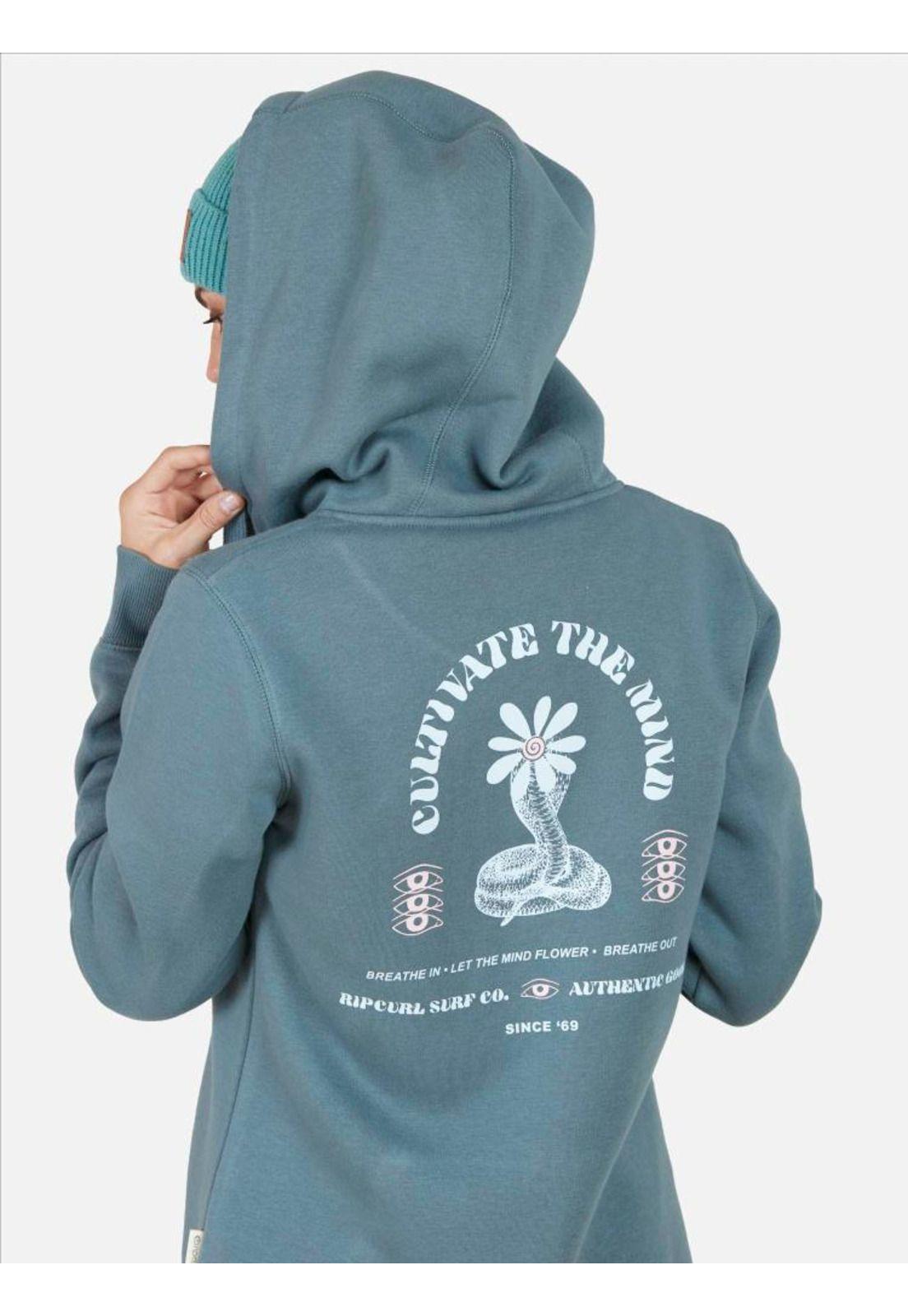 Poleron Mujer Let the Mind Flower Azul Rip Curl-4