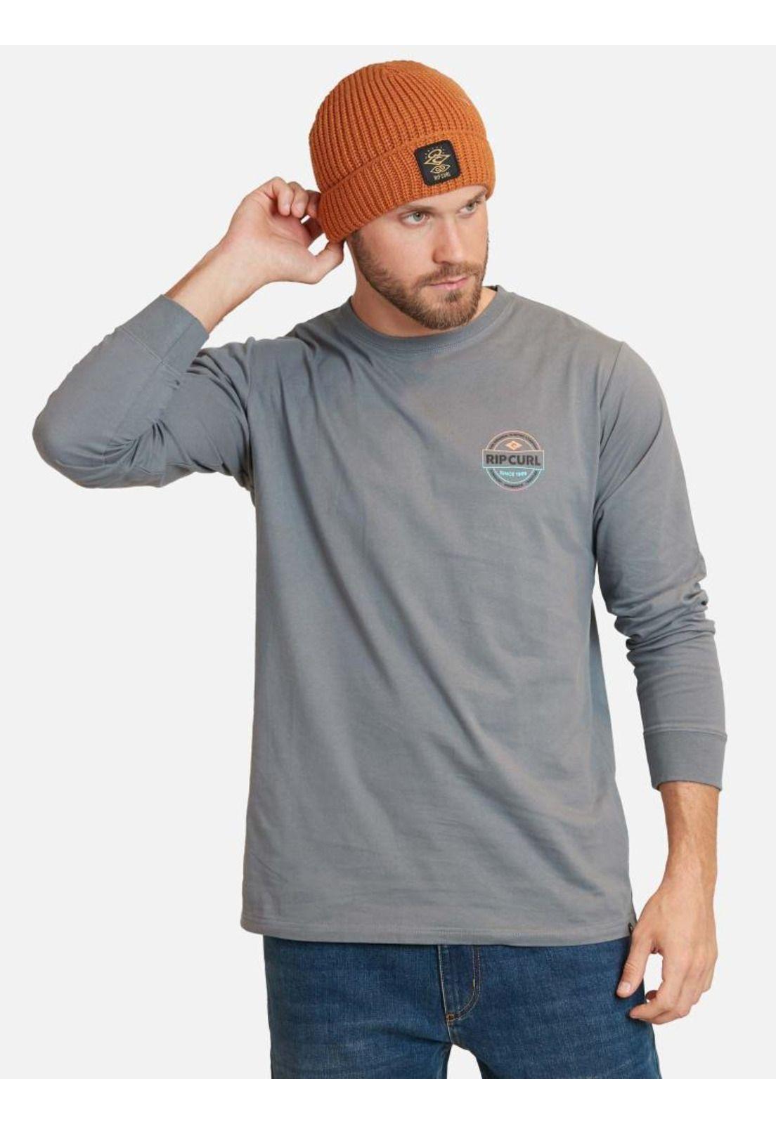 Polera Tosc Ls Tee Gris Hombre Rip Curl-0