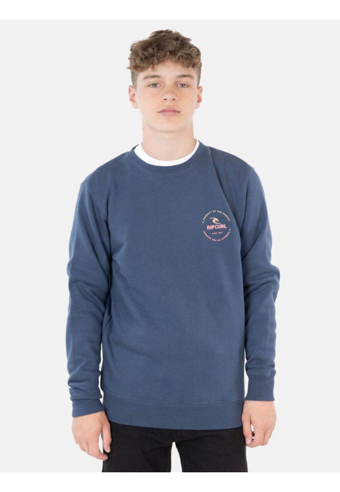 Poleron Of The Search Crew Neck Azul Marino Infantil Rip Curl-0