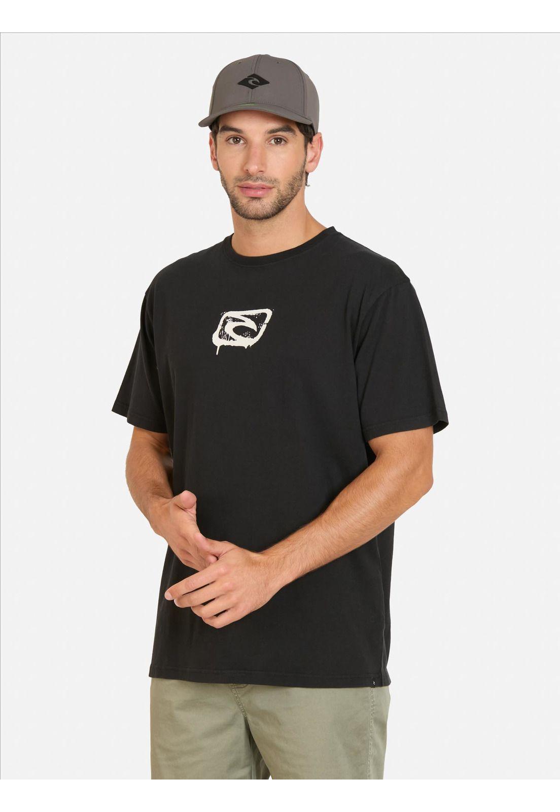 Polera MC Surfout Negro Hombre Rip Curl-0