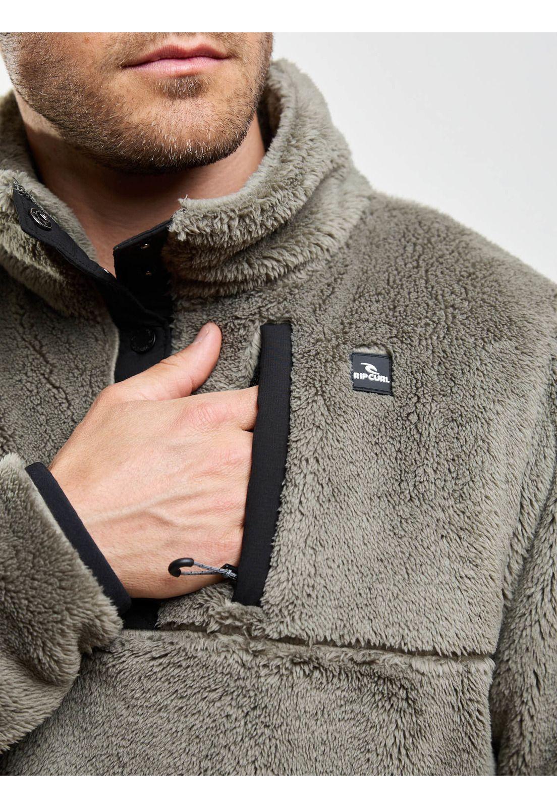 Poleron Chiporro Crest Verde Hombre Rip Curl-3