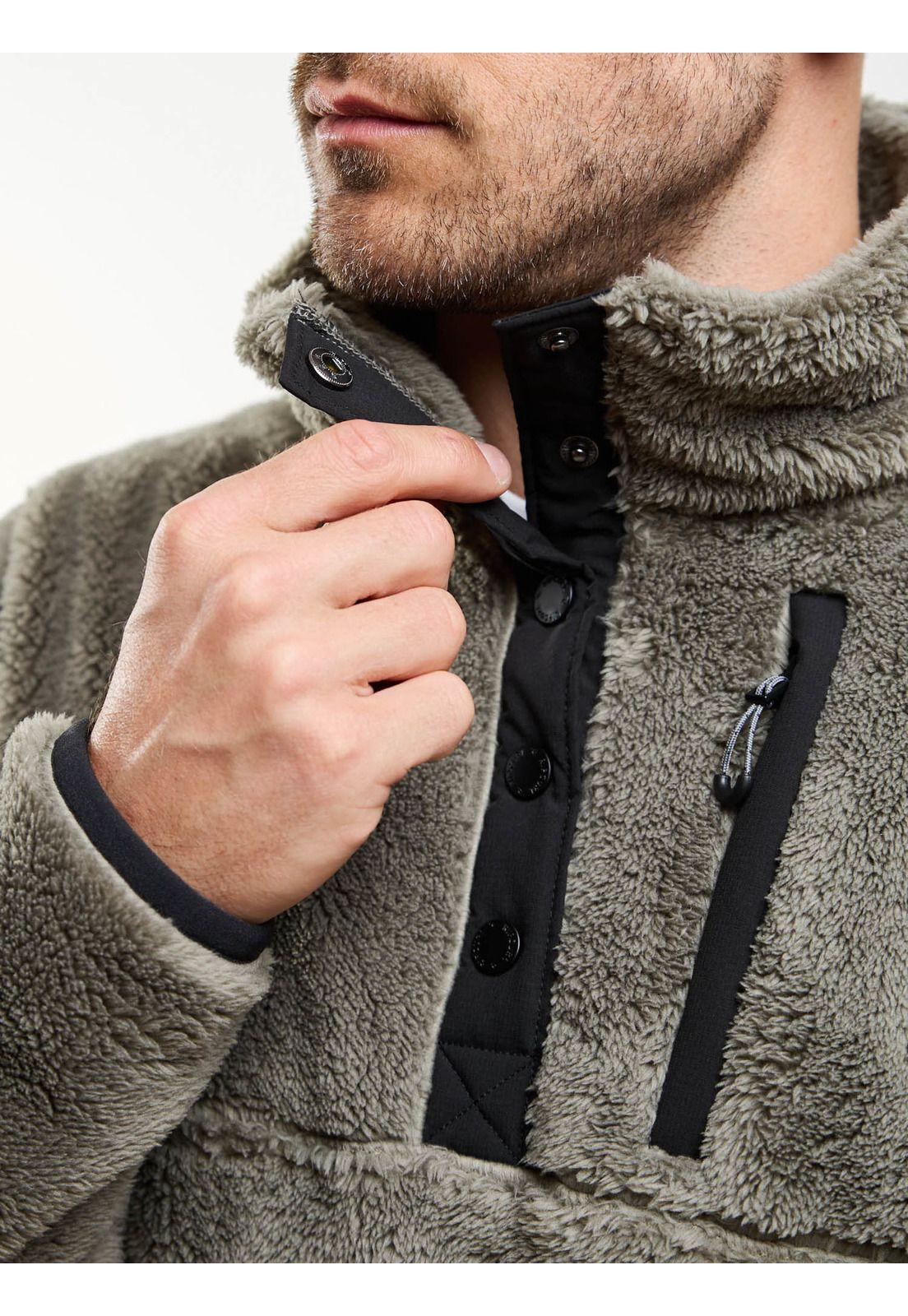 Poleron Chiporro Crest Verde Hombre Rip Curl-4