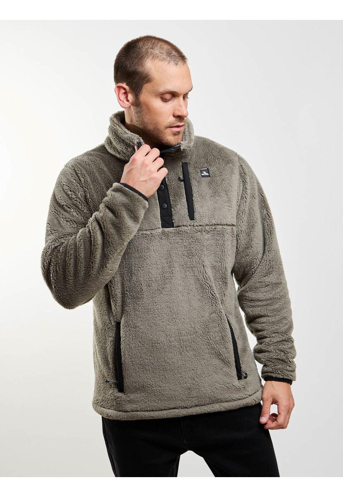 Poleron Chiporro Crest Verde Hombre Rip Curl-6