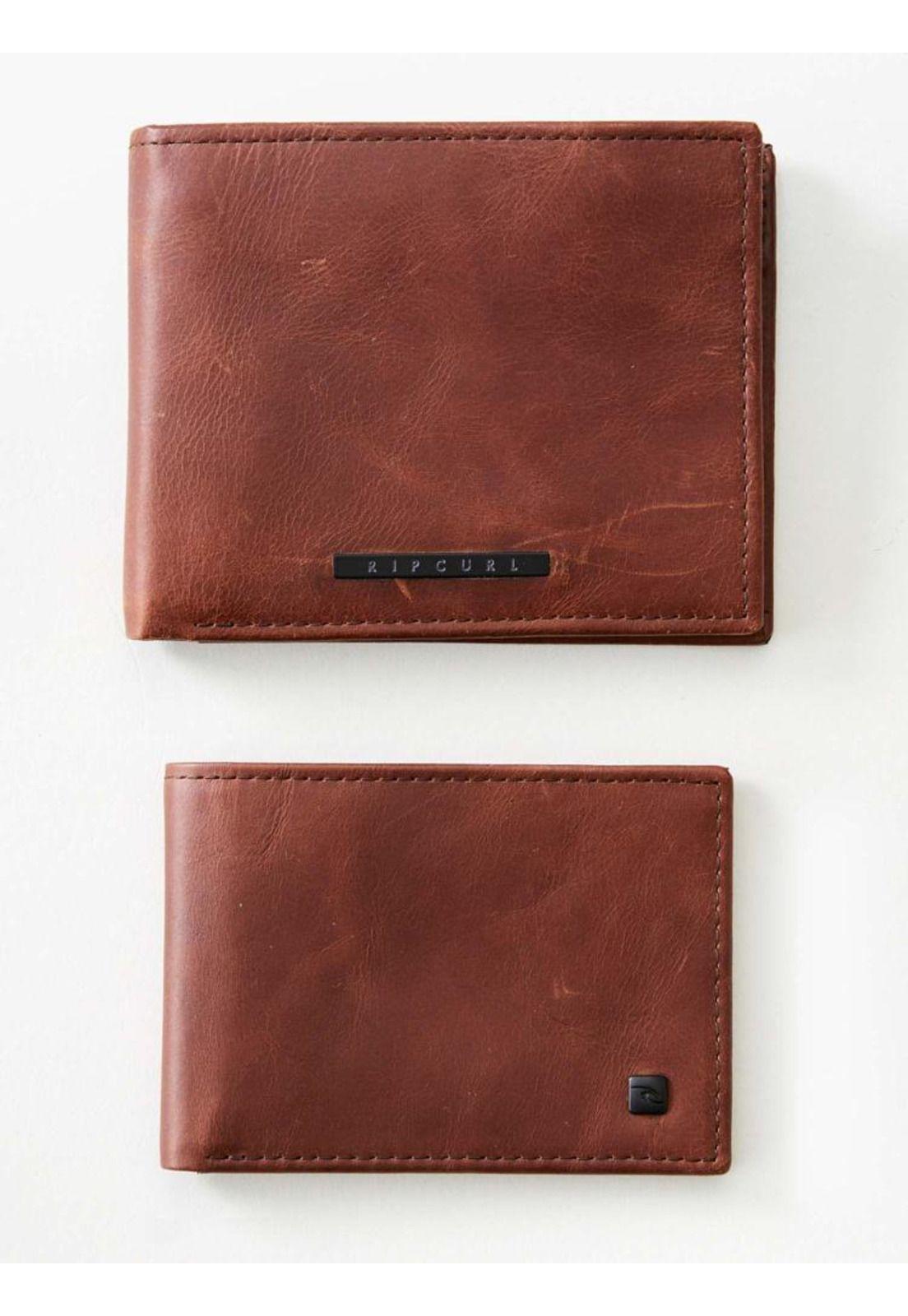 Billetera VINTAGE RFID 2 IN 1 Hombre Café Rip Curl-1