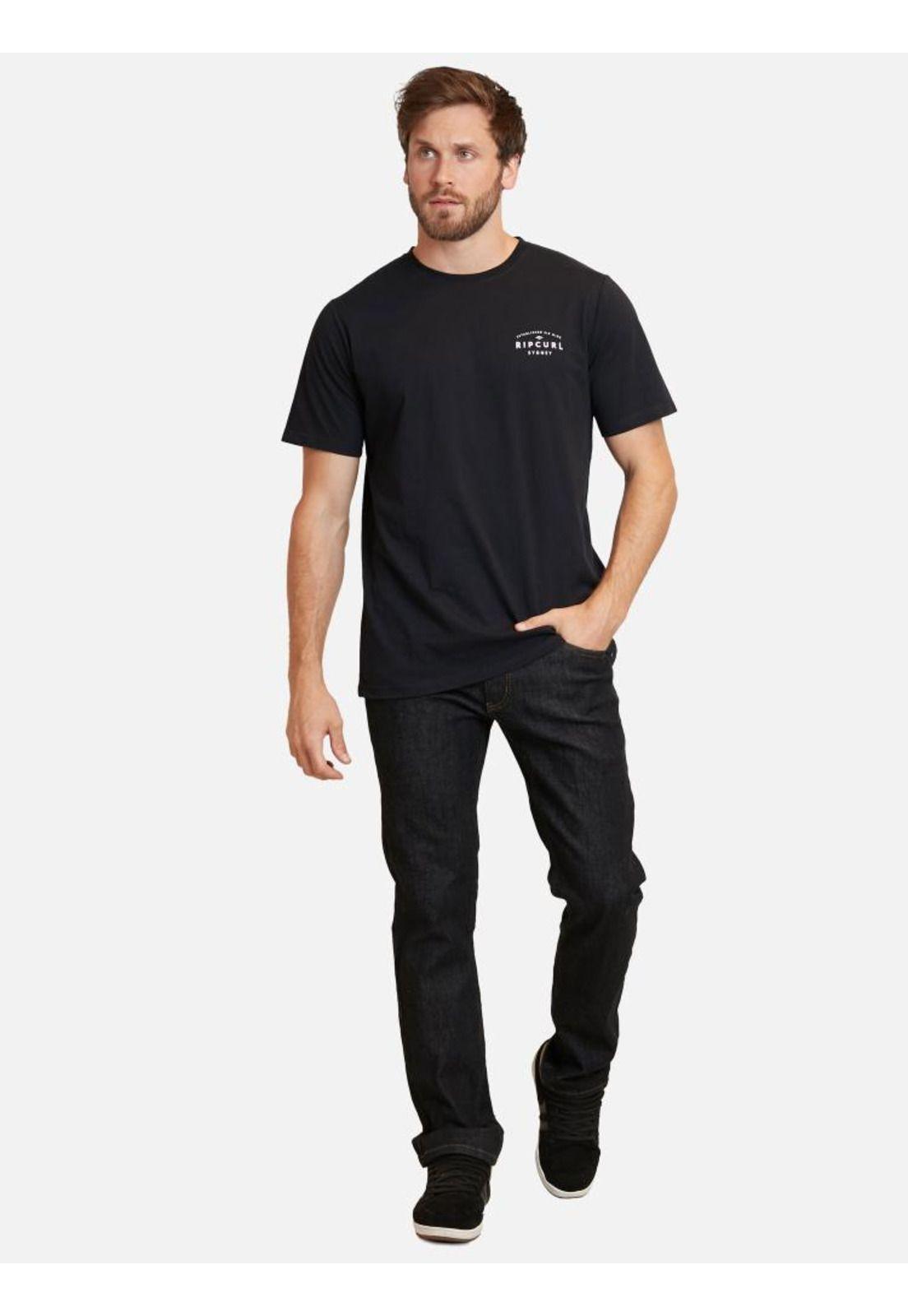 Polera Journeys Dest Tee Sydney Negro Hombre Rip Curl-3