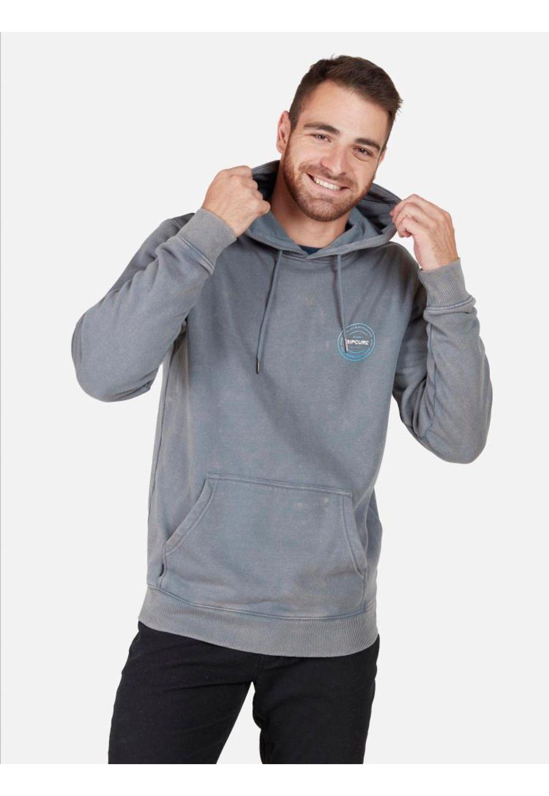 Poleron CRACKED AC Gris Hombre Rip Curl-0