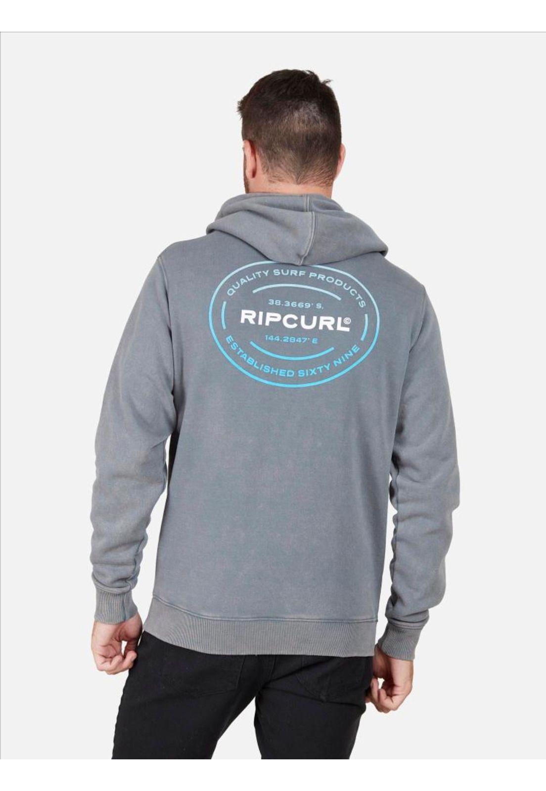 Poleron CRACKED AC Gris Hombre Rip Curl-1