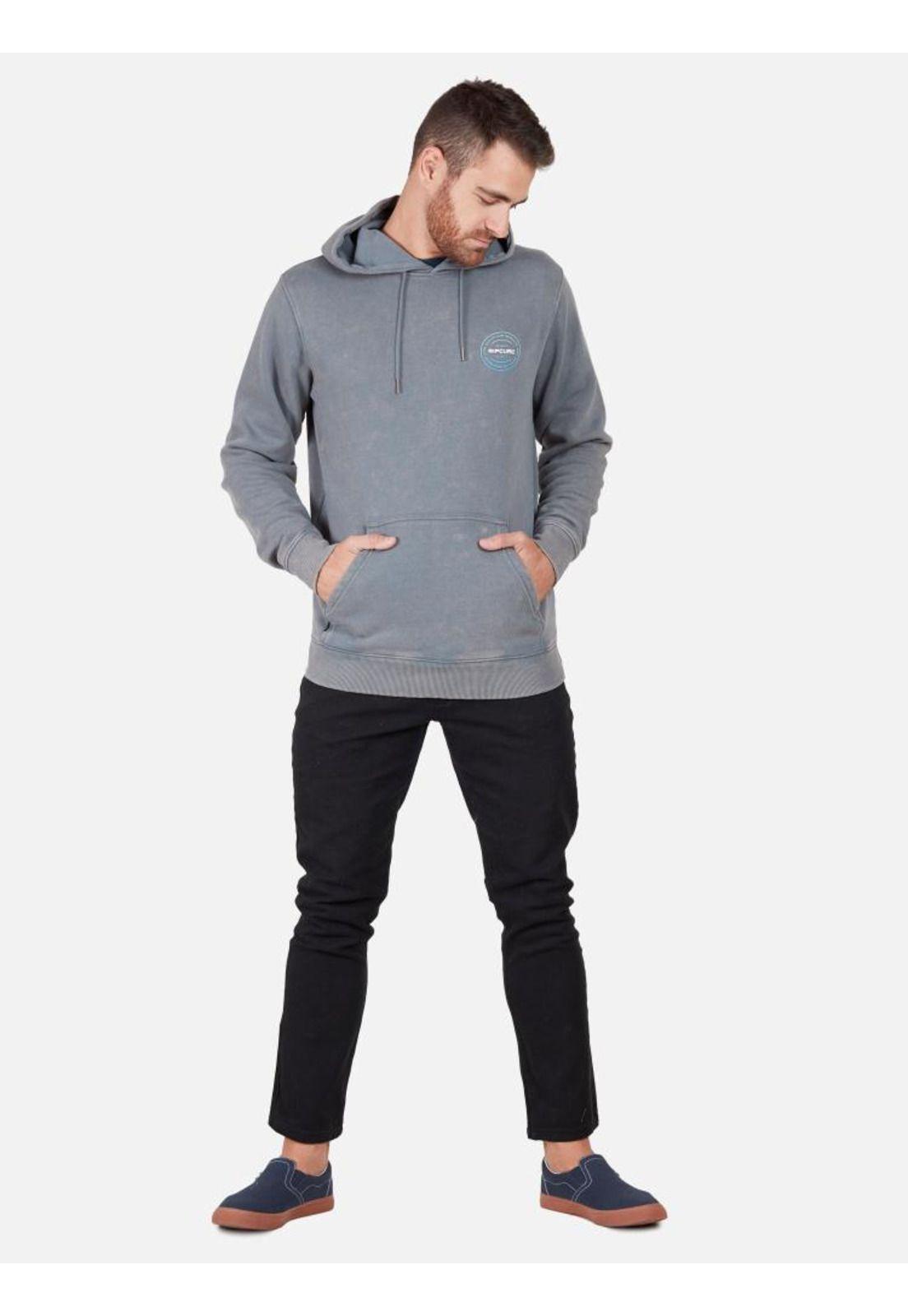 Poleron CRACKED AC Gris Hombre Rip Curl-3