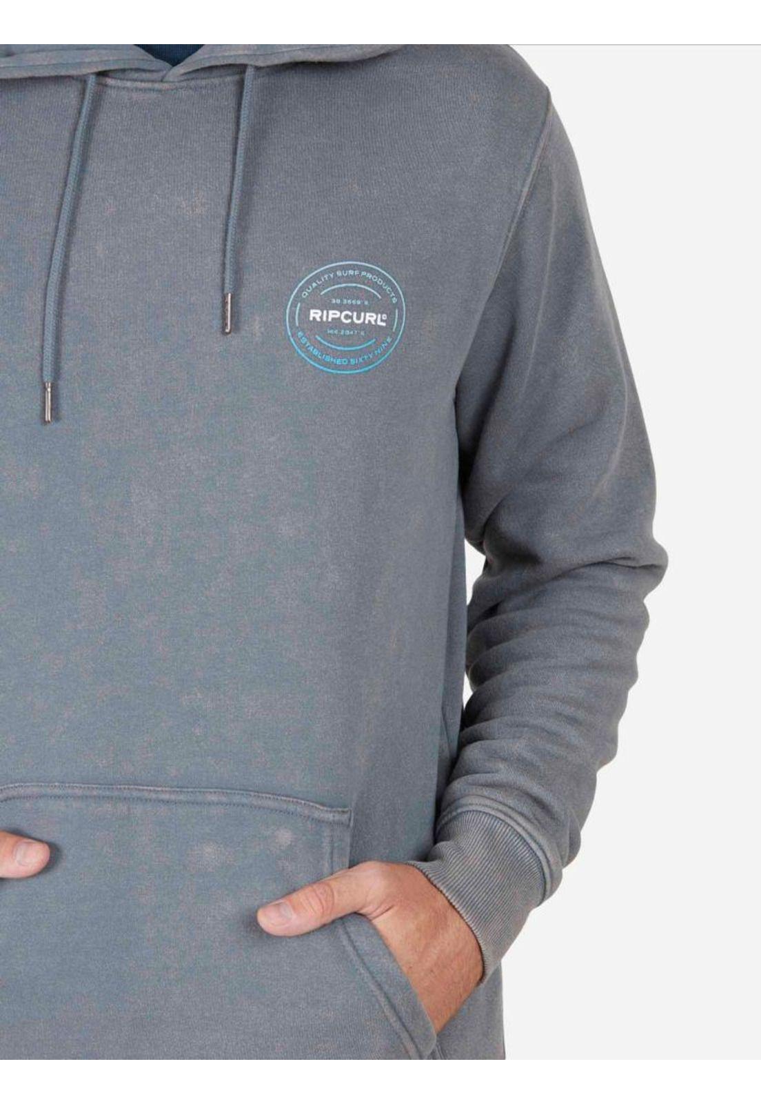 Poleron CRACKED AC Gris Hombre Rip Curl-4