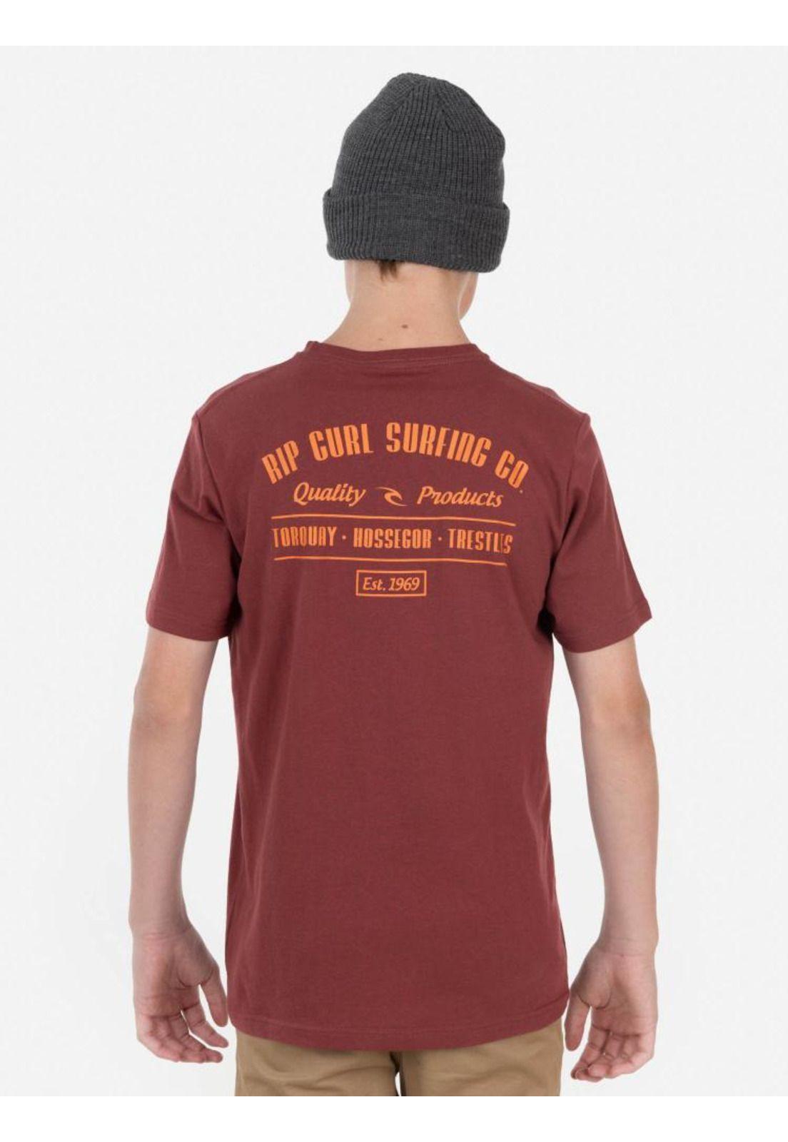 Polera THT TEE Juvenil Rojo Oscuro Rip Curl-1