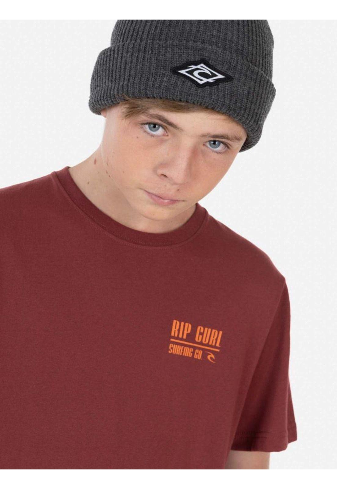 Polera THT TEE Juvenil Rojo Oscuro Rip Curl-4