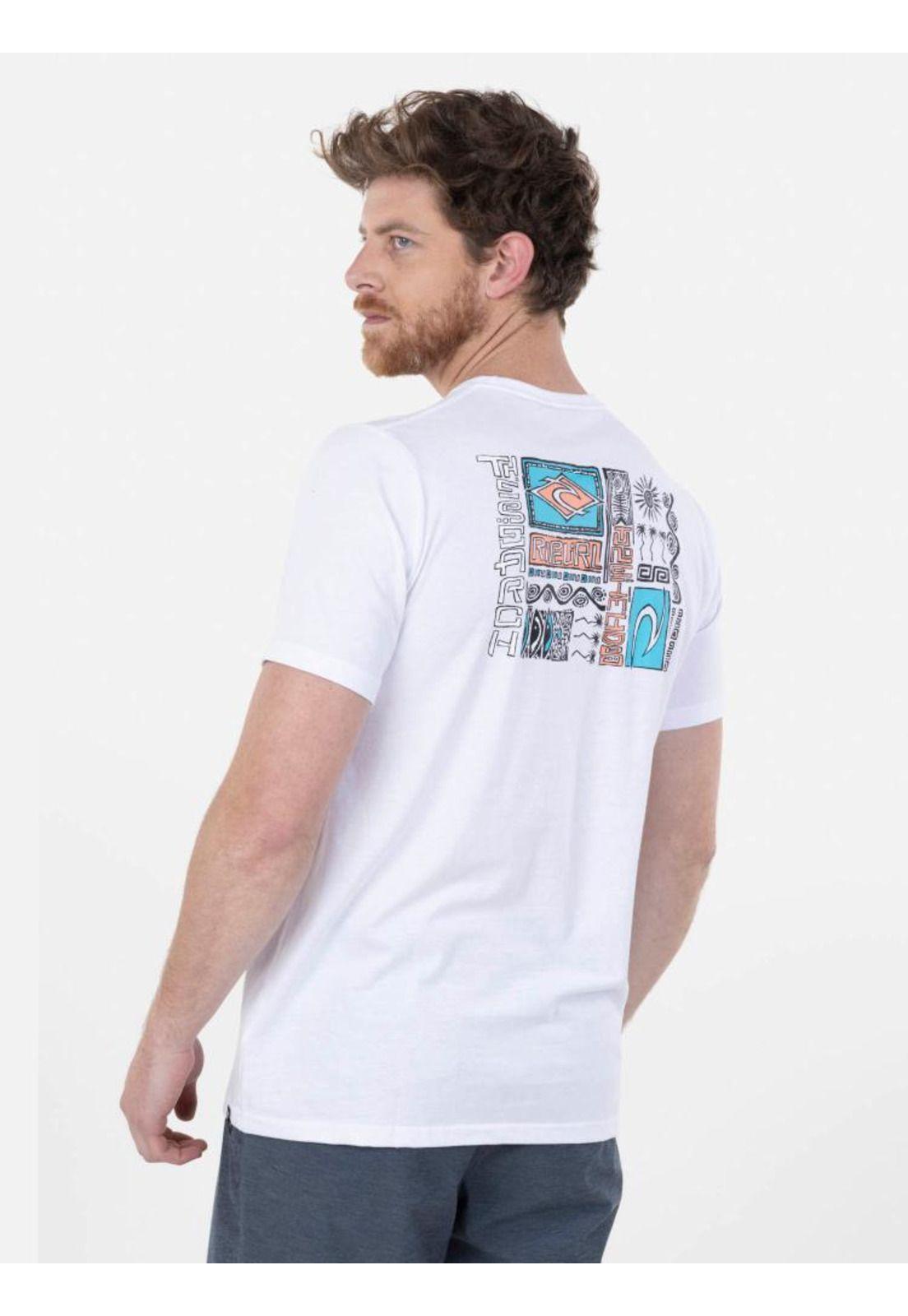 Polera MICRO WAVES SS TEE Hombre Blanco Rip Curl-1