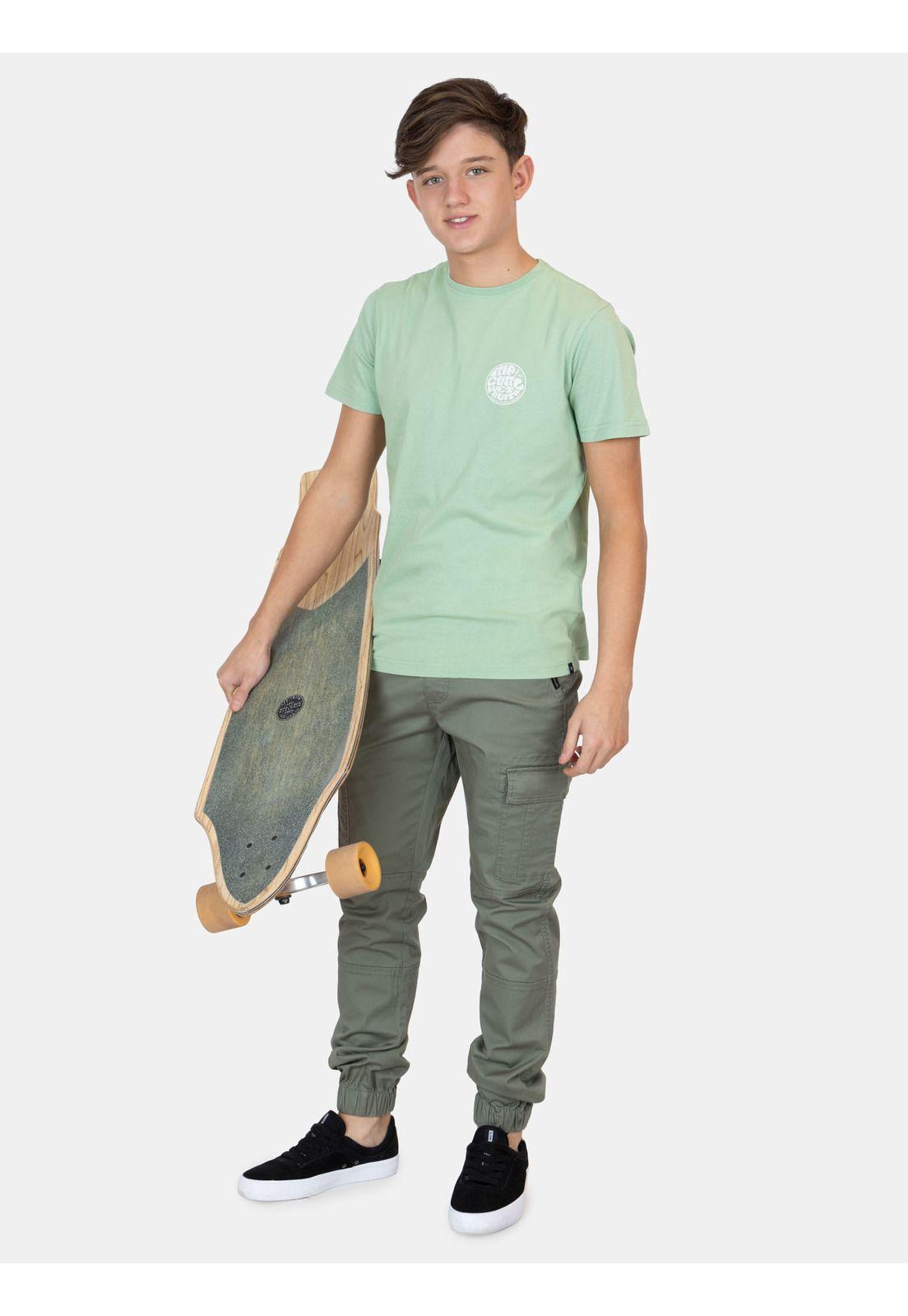 Polera MC Lowride Verde Infantil Rip Curl-3